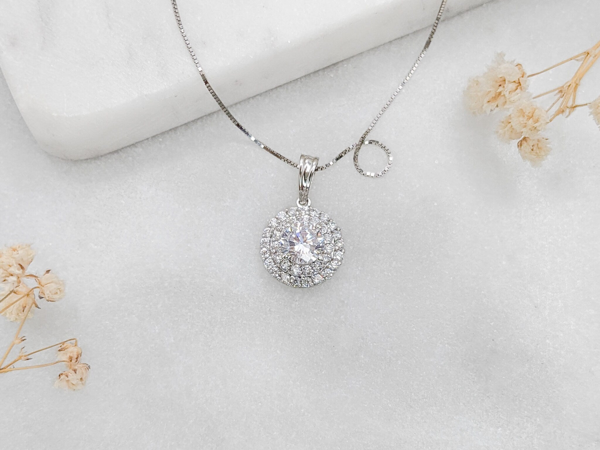Double Halo Pendant