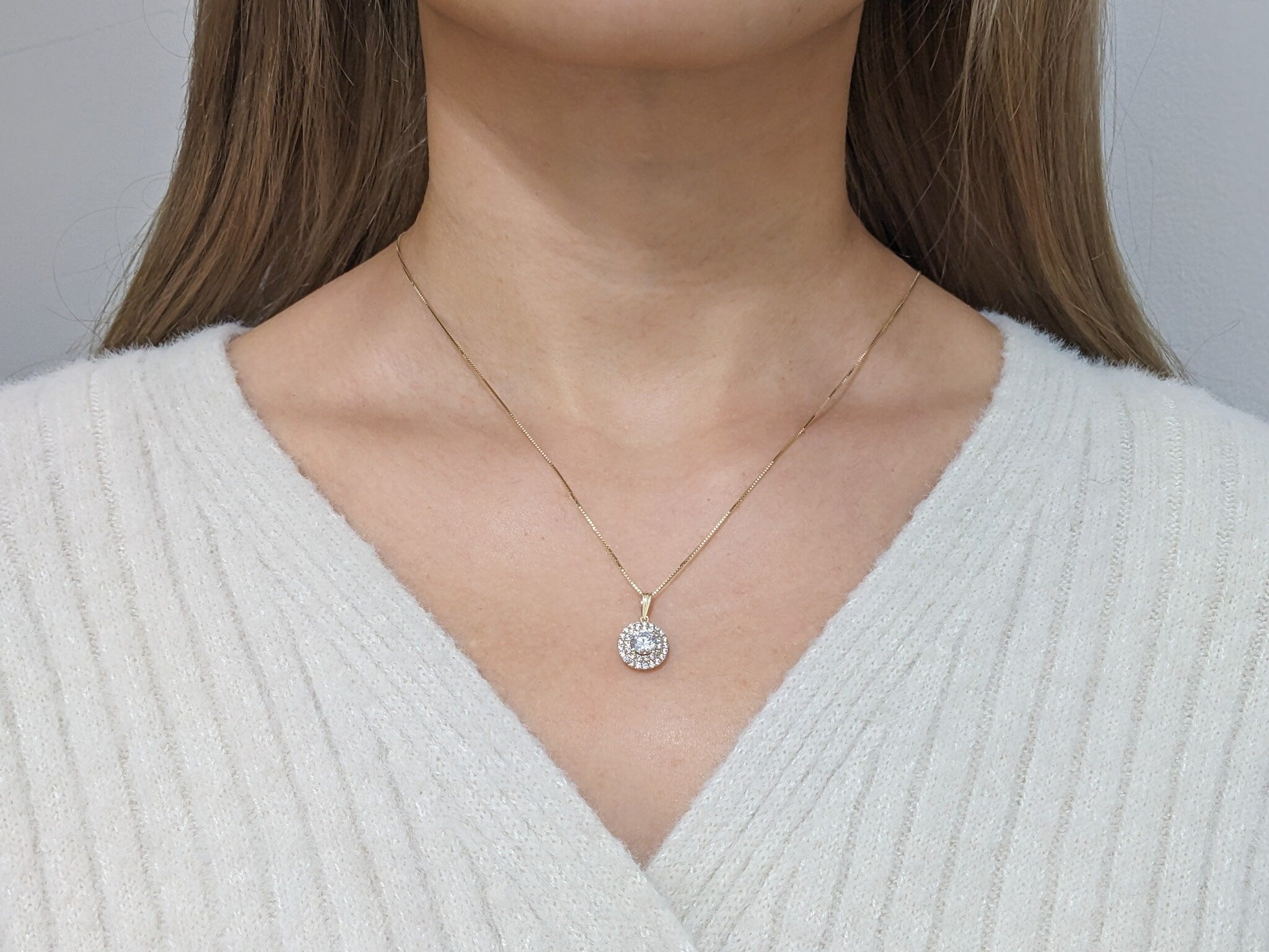 Double Halo Pendant