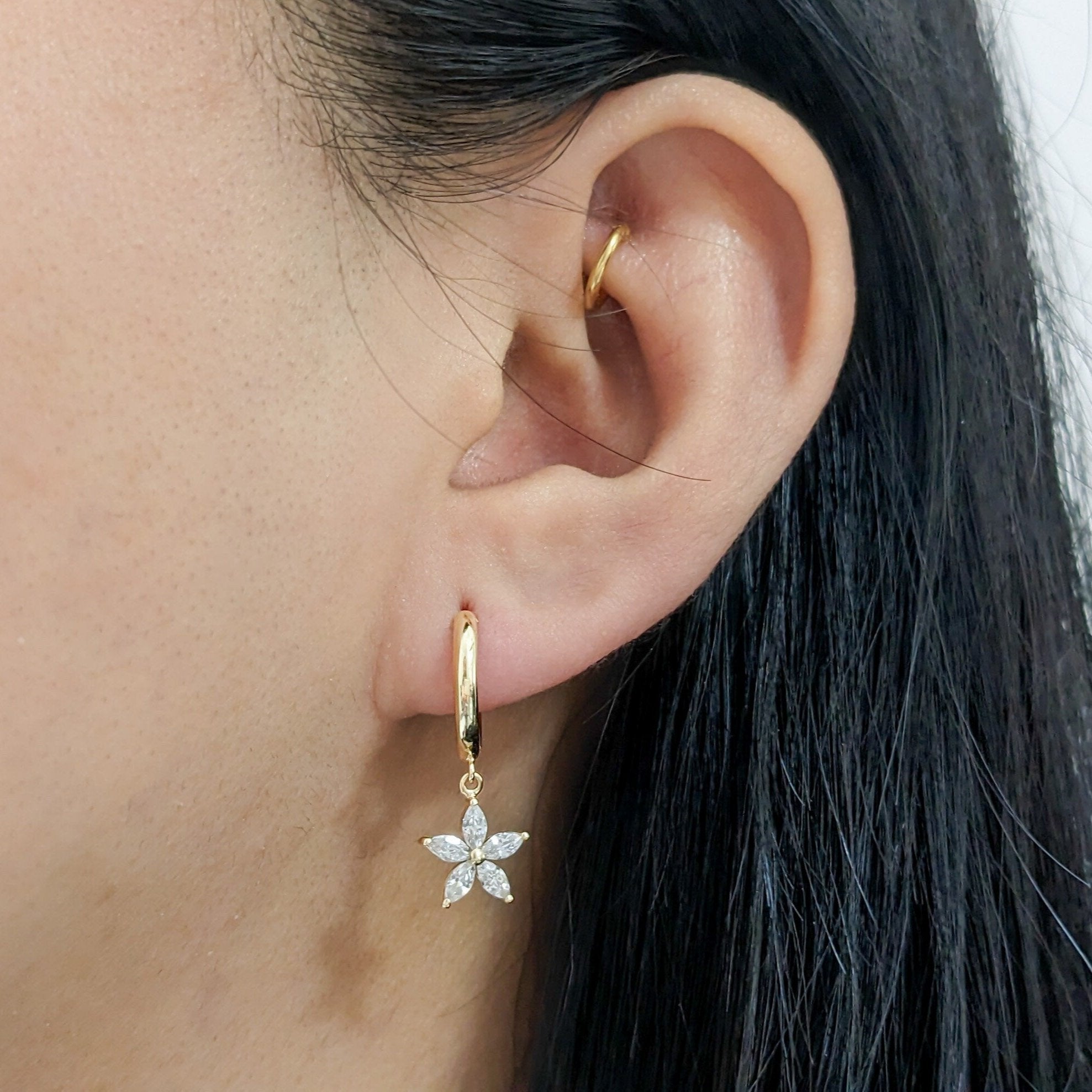 Lily Hoop Earrings