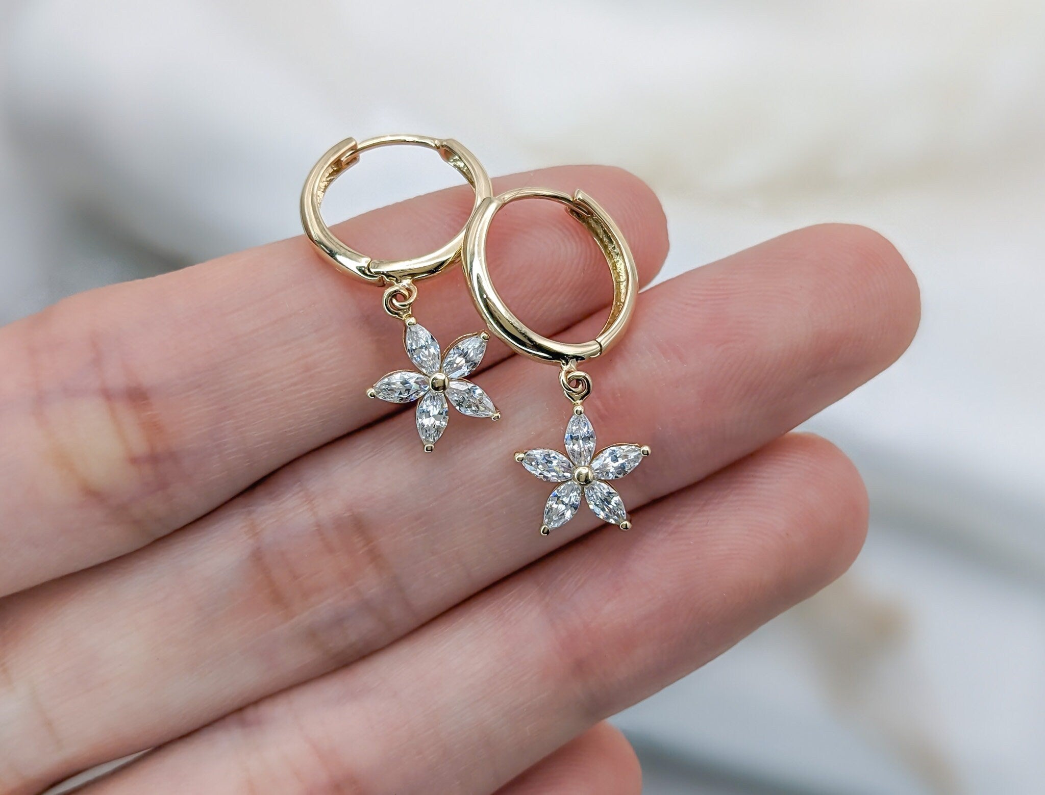 Lily Hoop Earrings