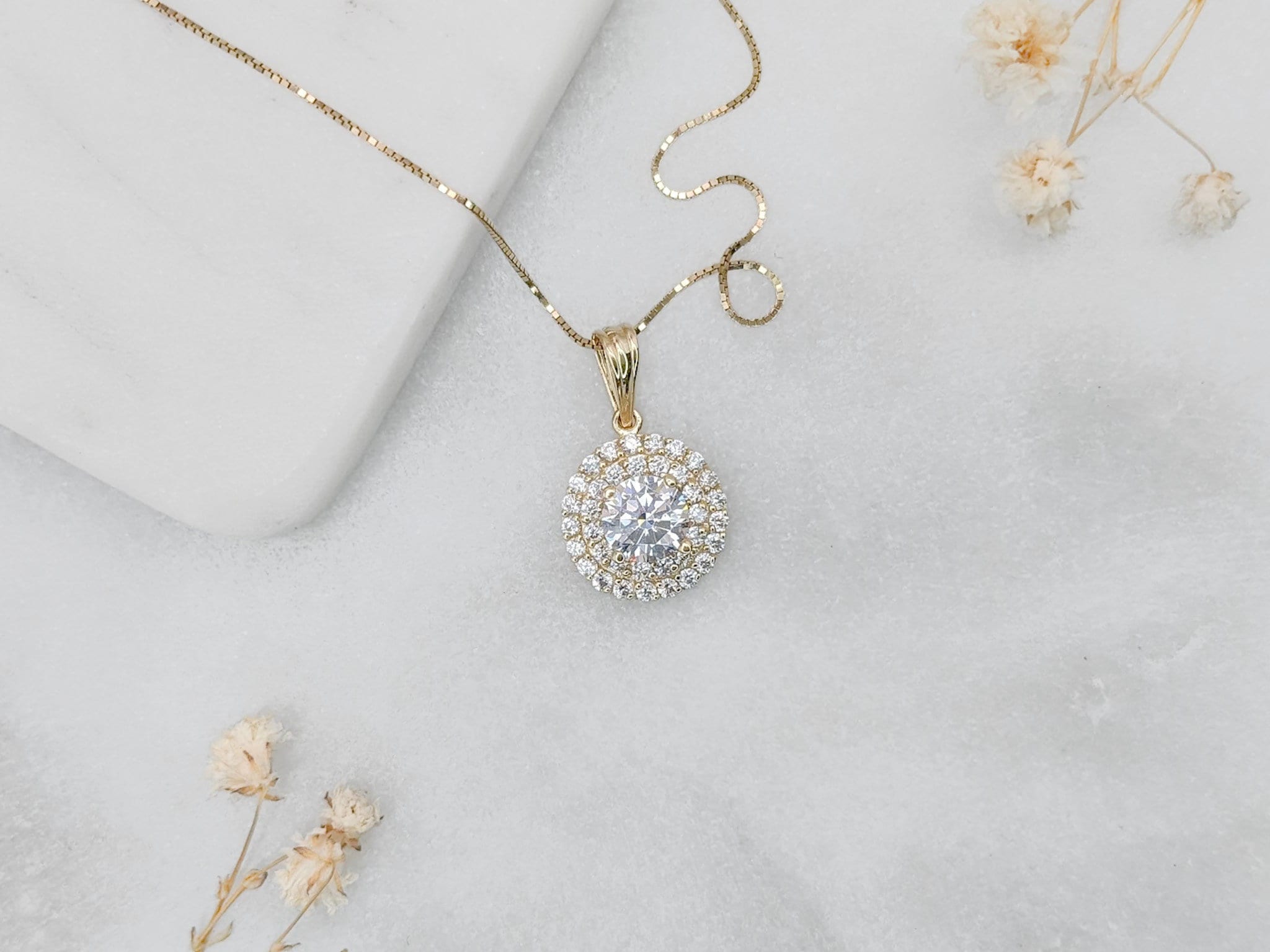 Double Halo Pendant