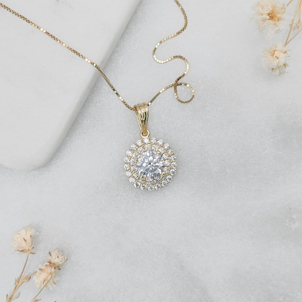Double Halo Pendant