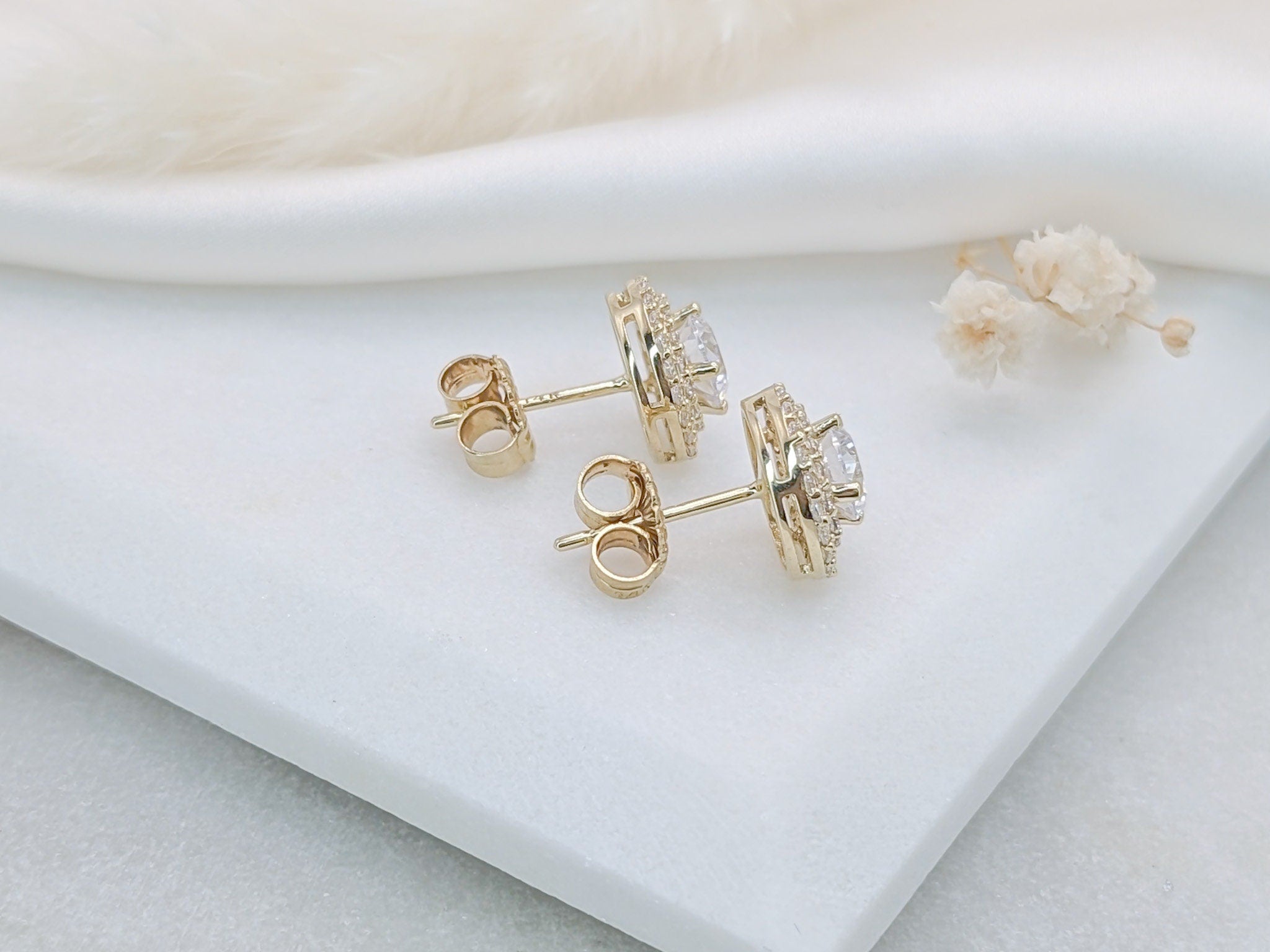 Double Halo Earrings