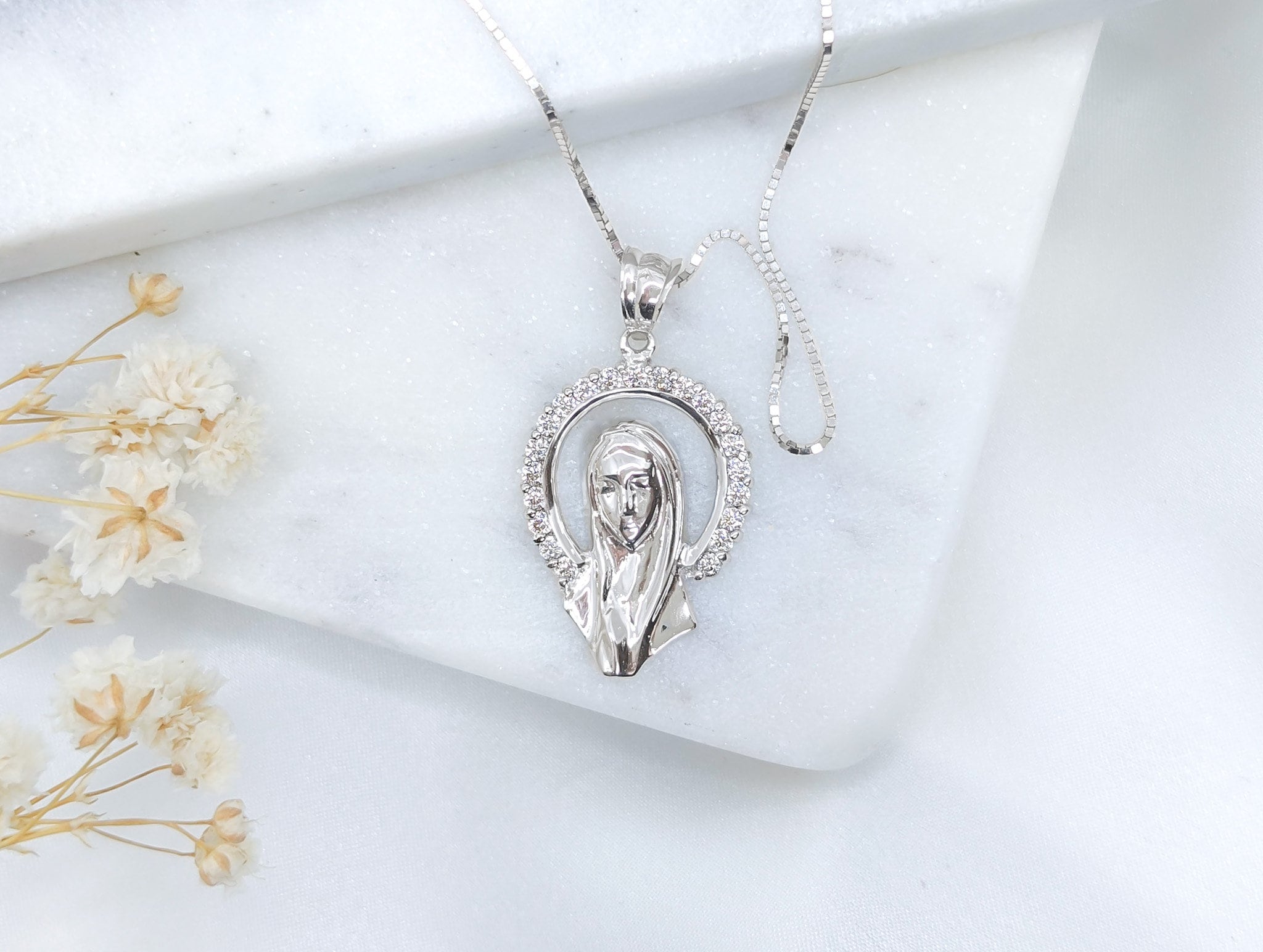 Small Virgin Mary Pendant