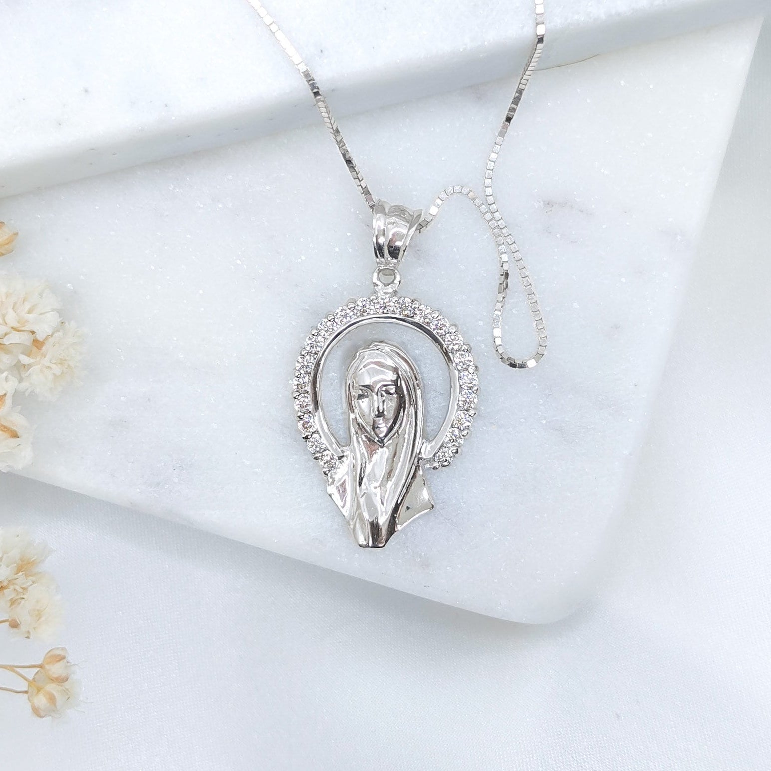 Small Virgin Mary Pendant