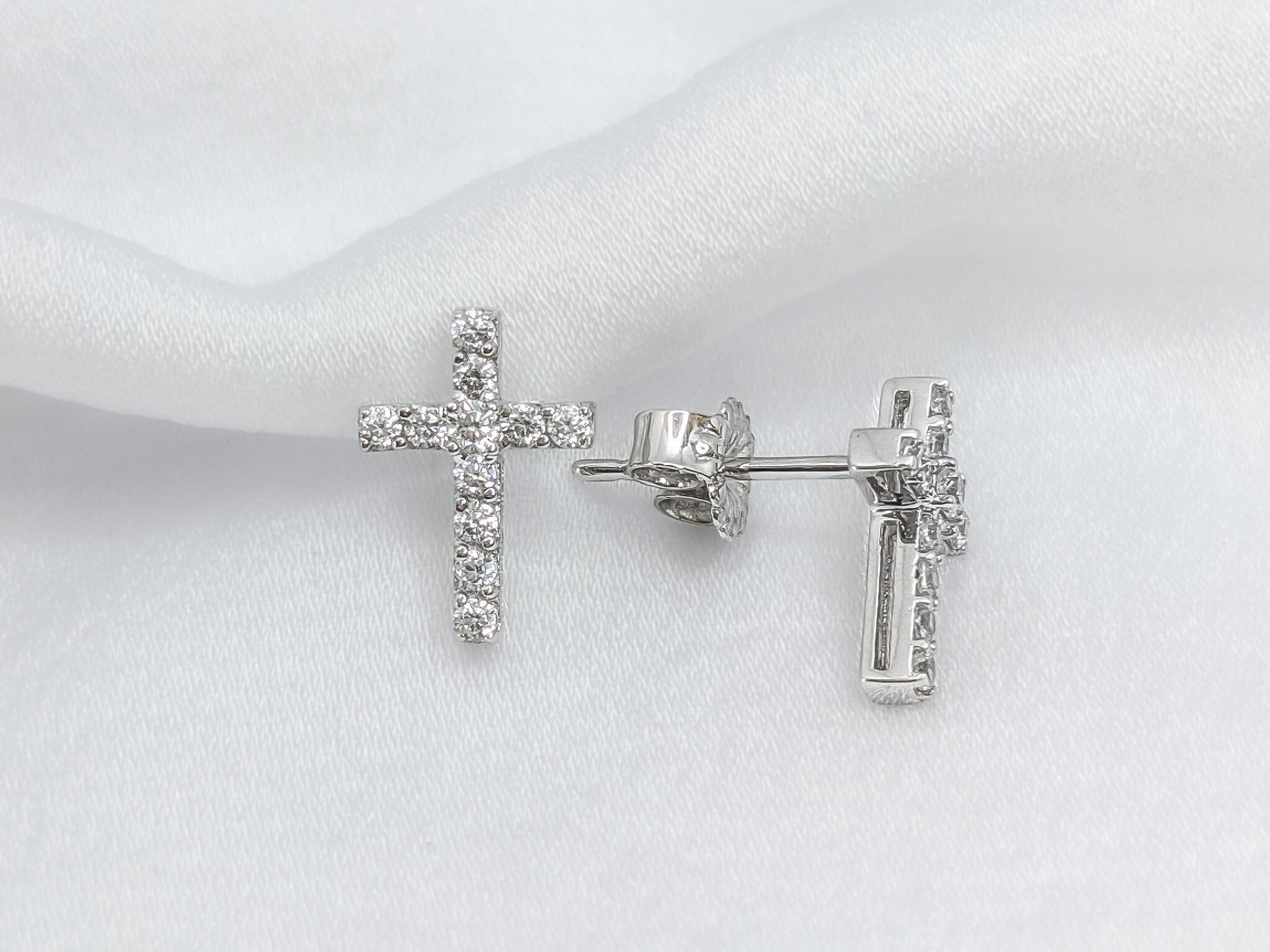 Mini Cross Earrings