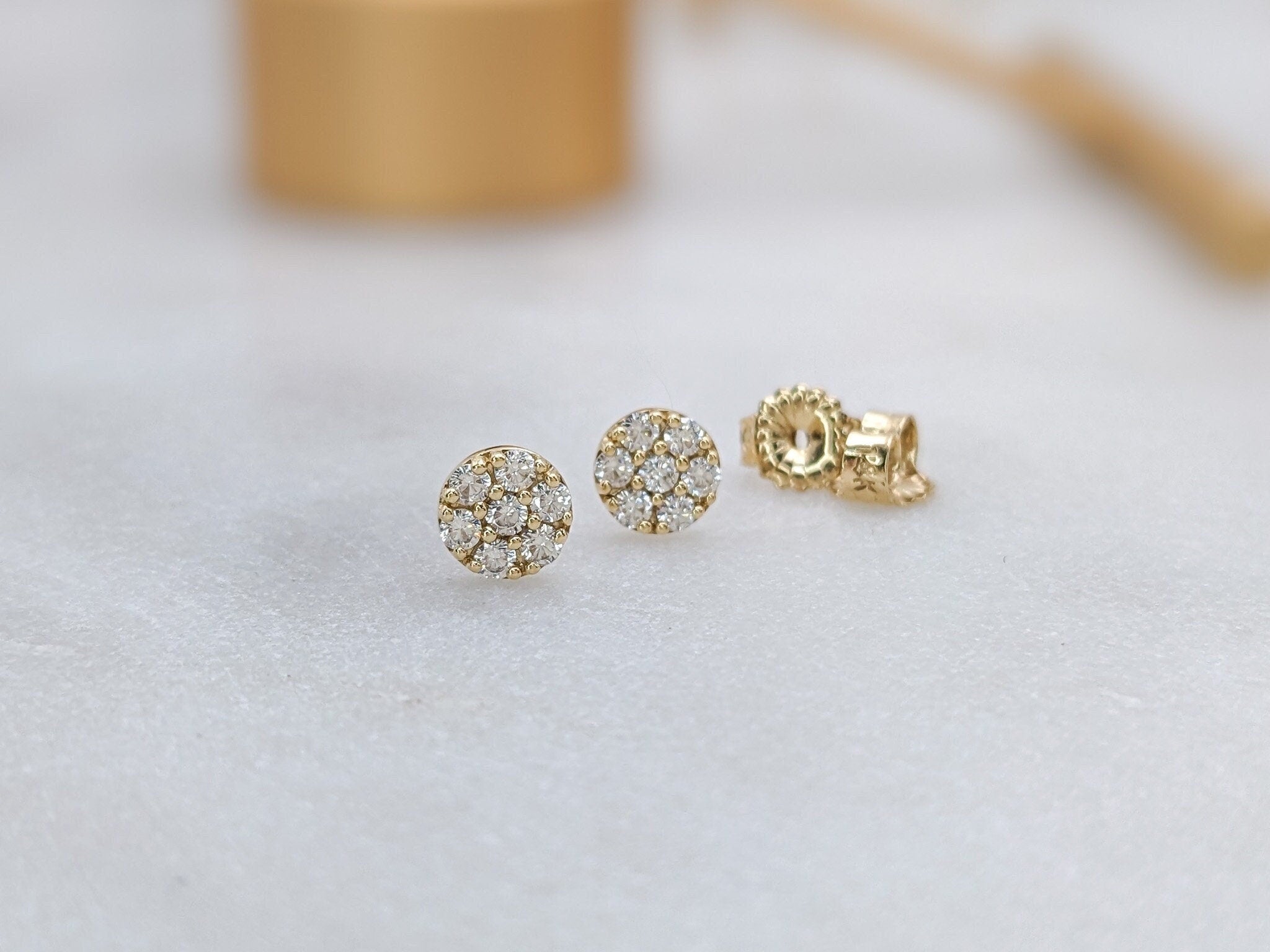 Cluster Circle Earrings
