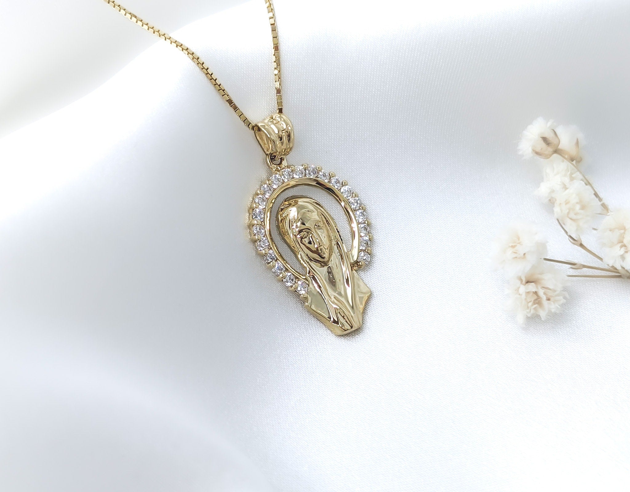 Small Virgin Mary Pendant