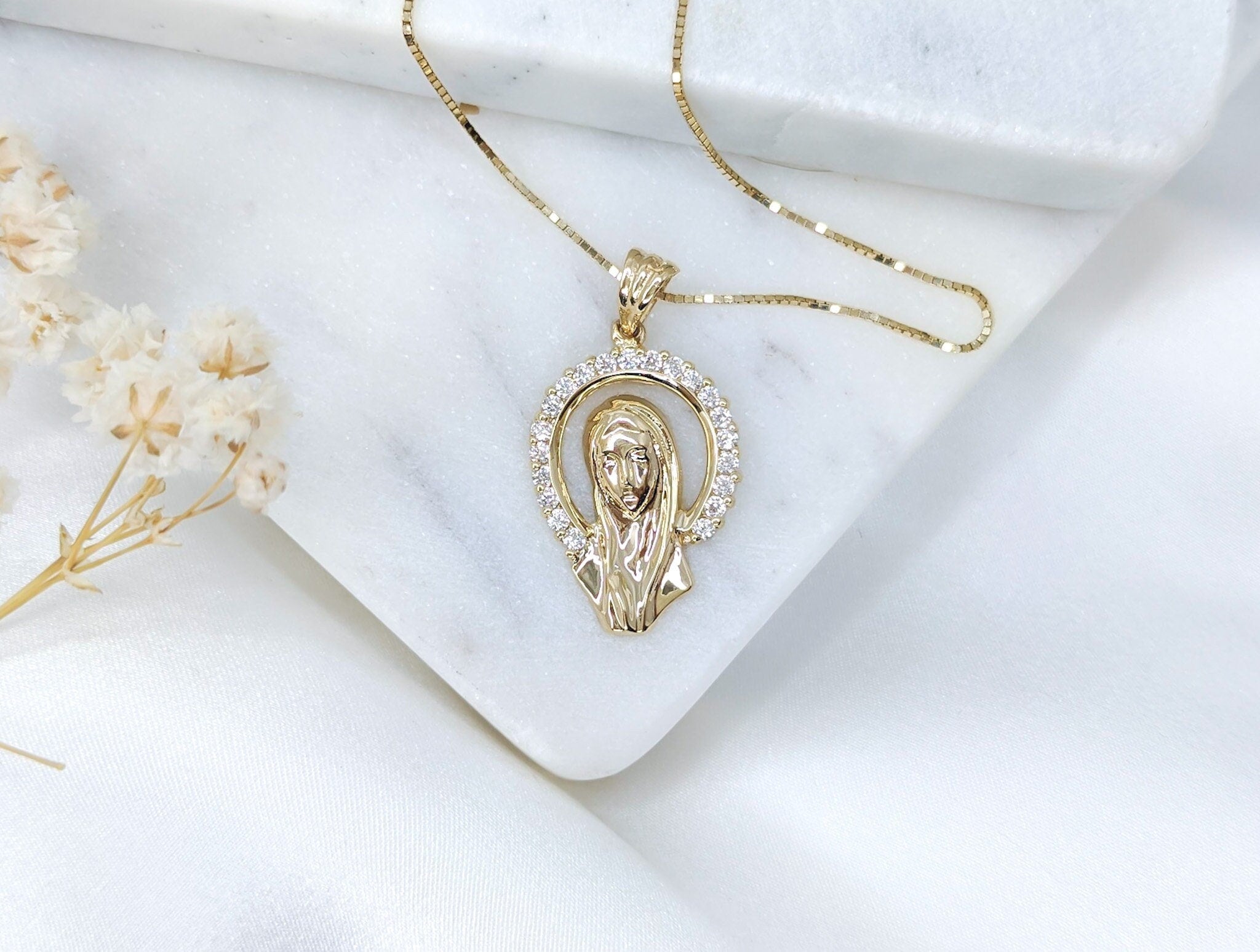 Small Virgin Mary Pendant