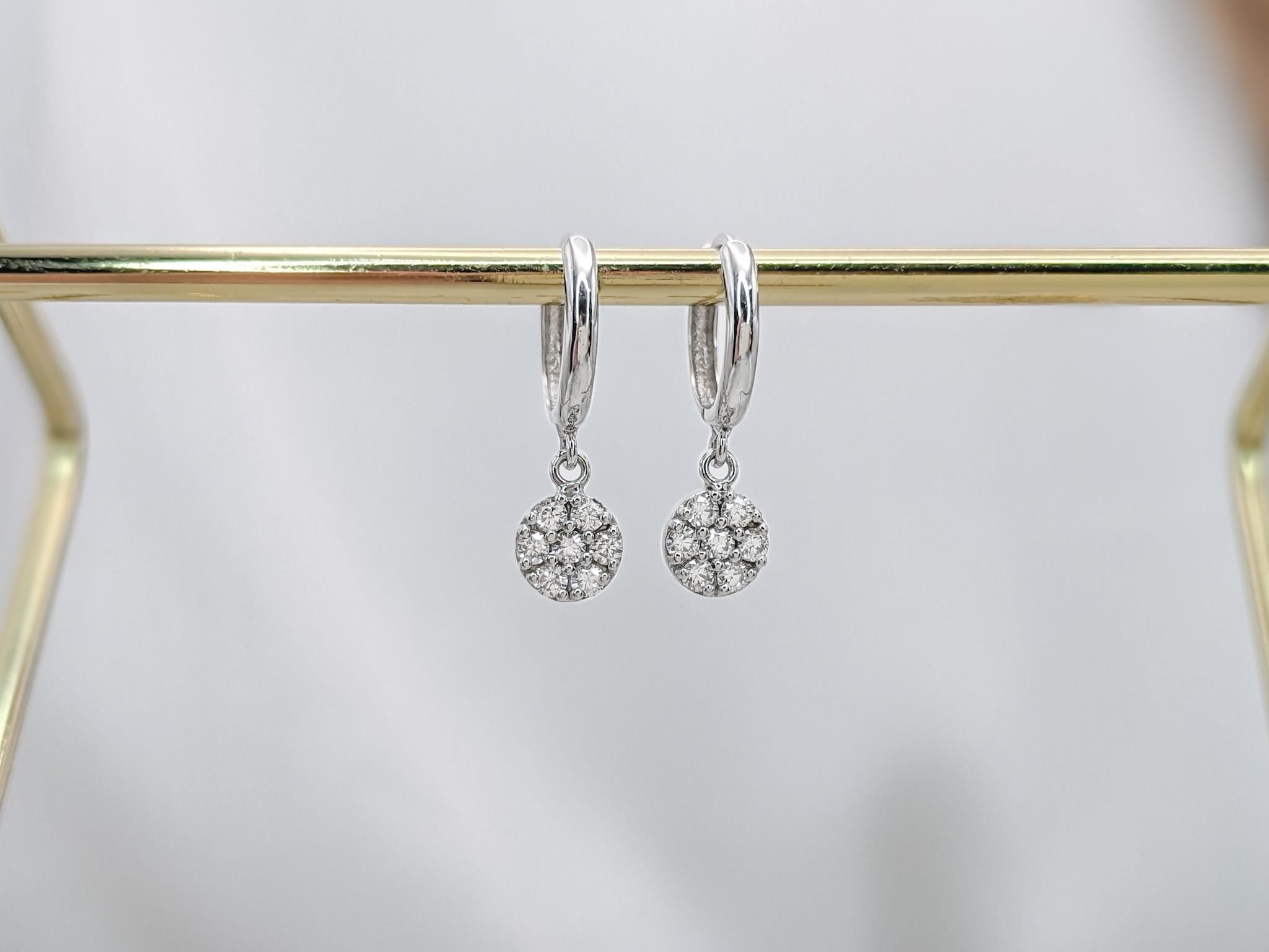 Dangle Hoops Circle Charm