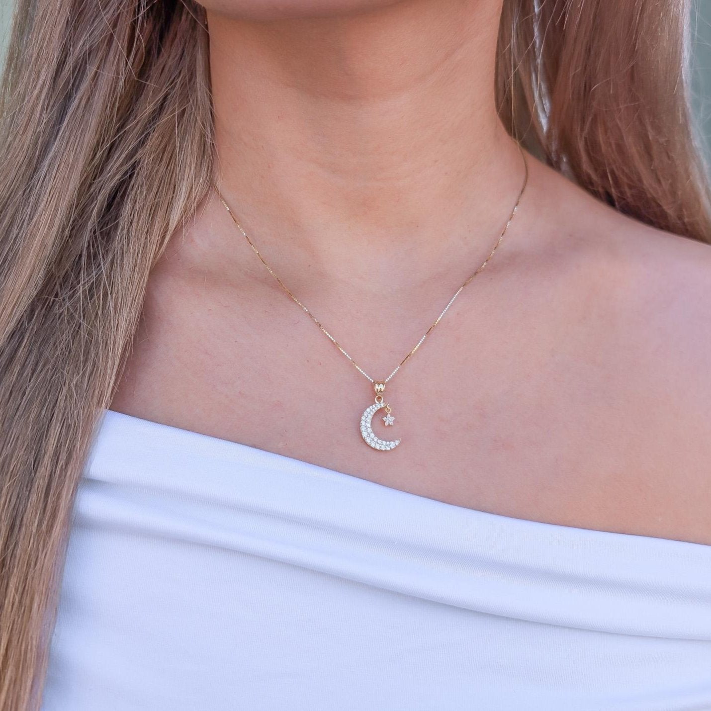 Stars and Moon Pendant