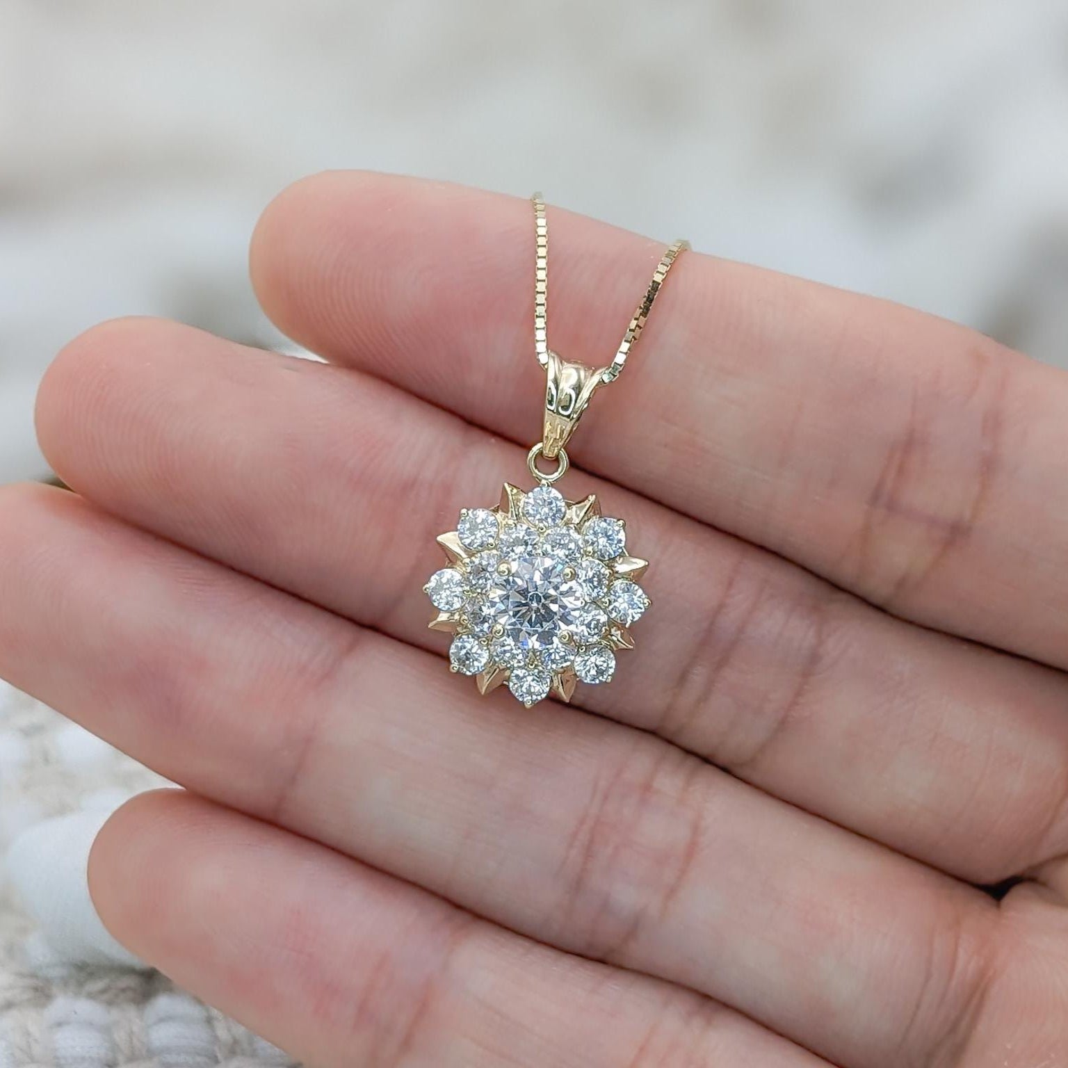 Starburst Flower Pendant