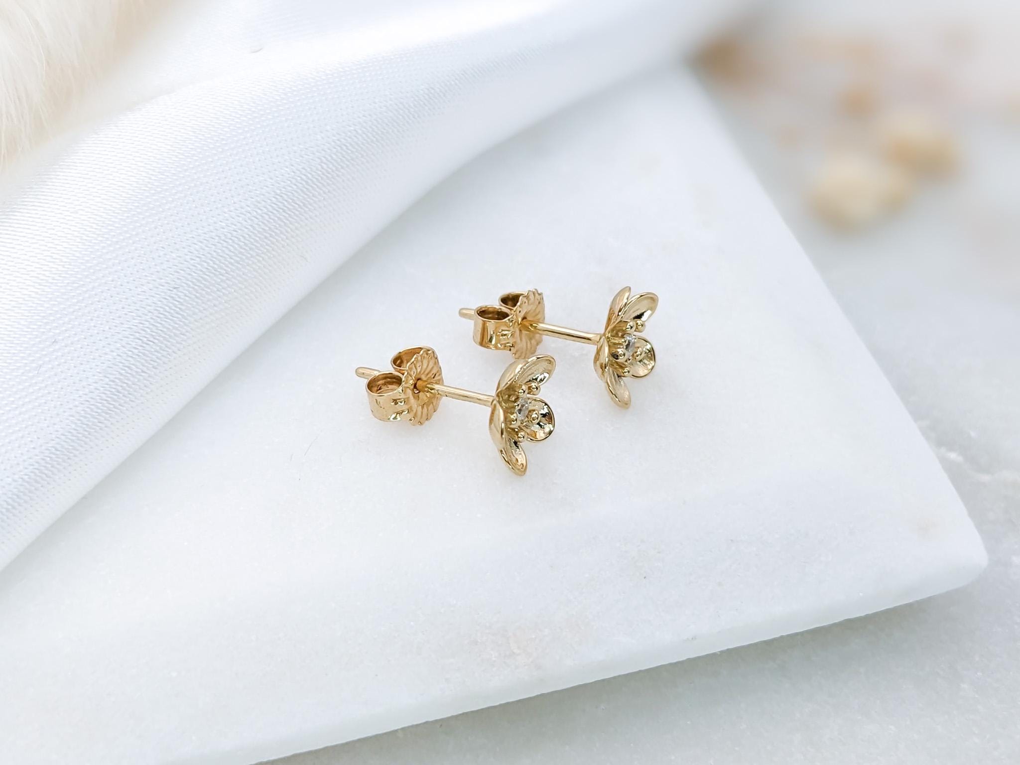 Small Flower Stud Earrings