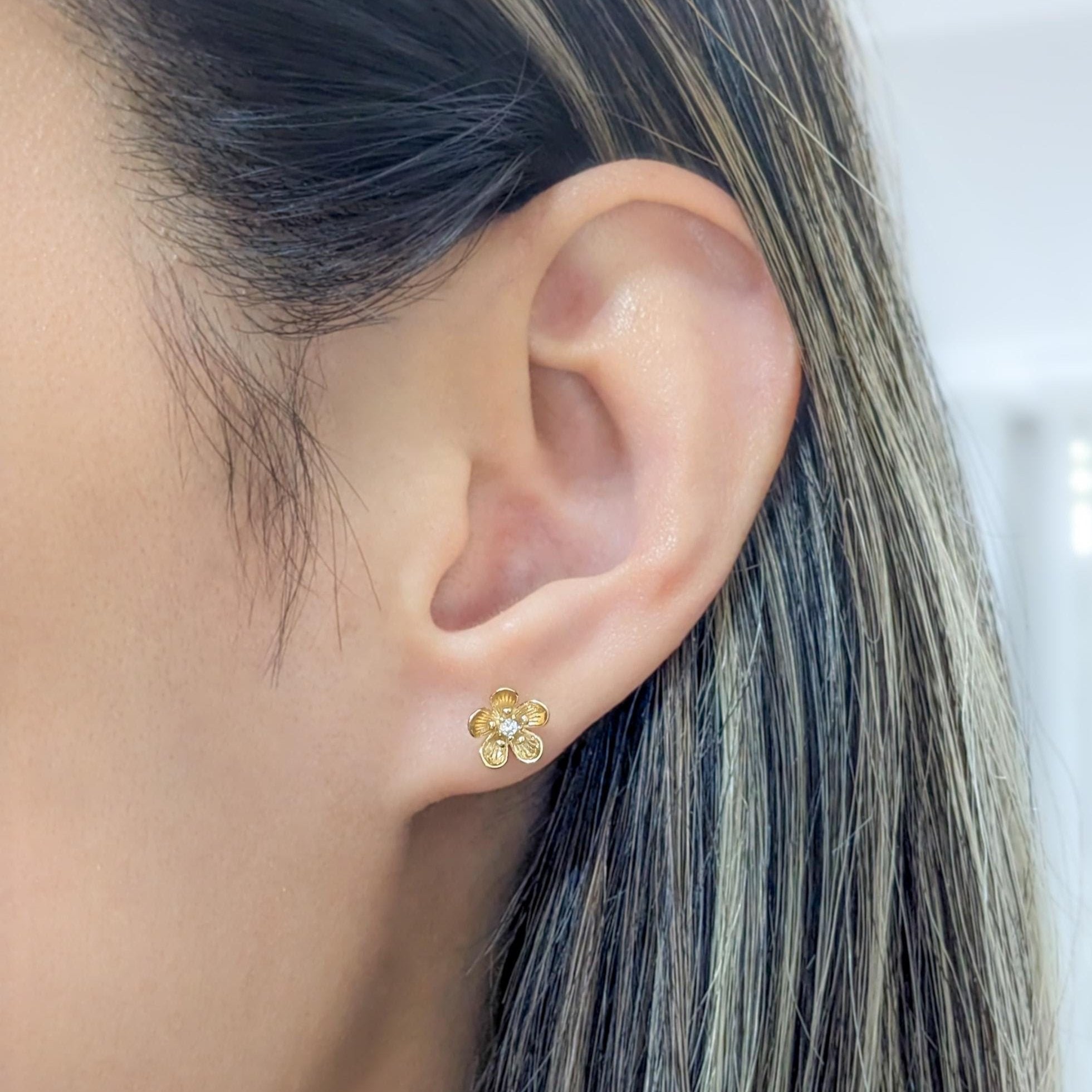 Small Flower Stud Earrings