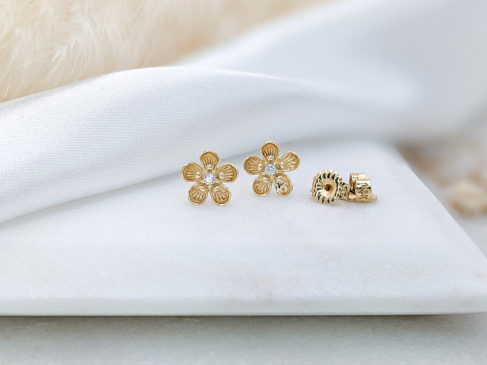 Small Flower Stud Earrings