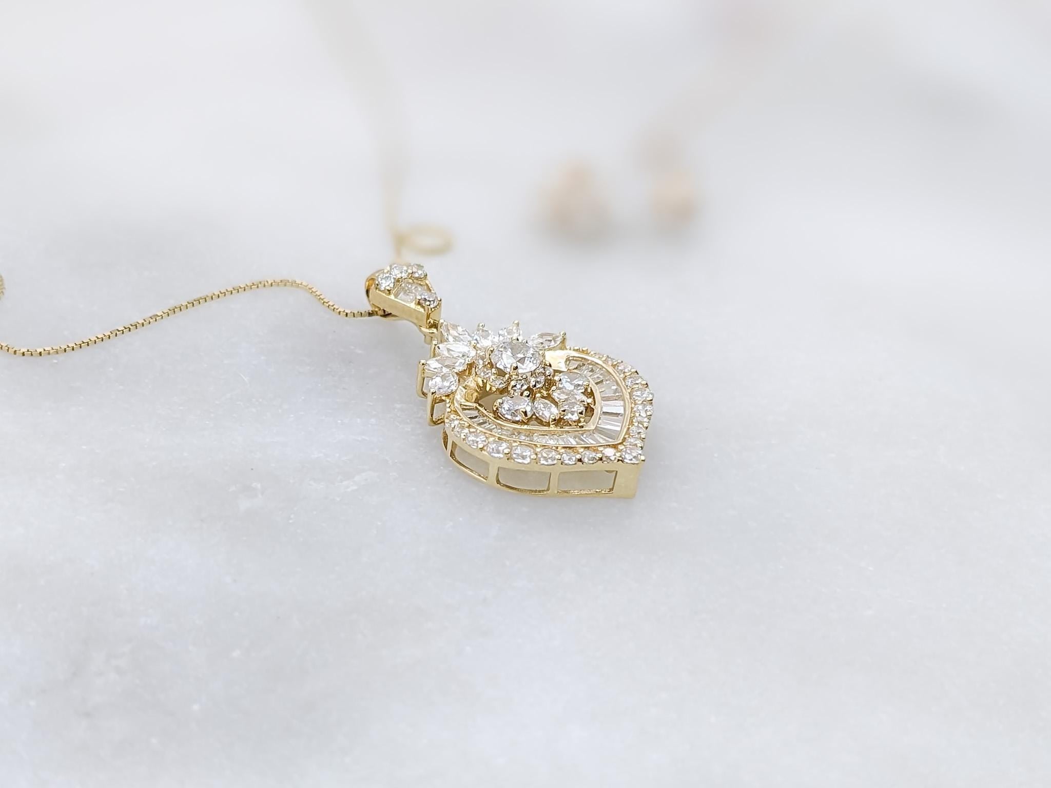 Elegant Victorian Heart Pendant