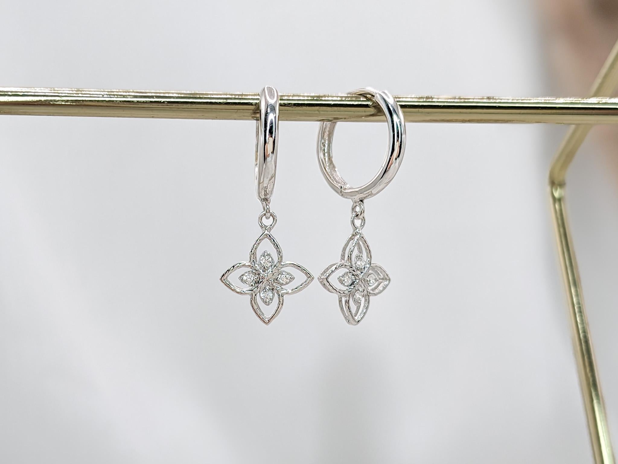 Vintage Petal Hoops