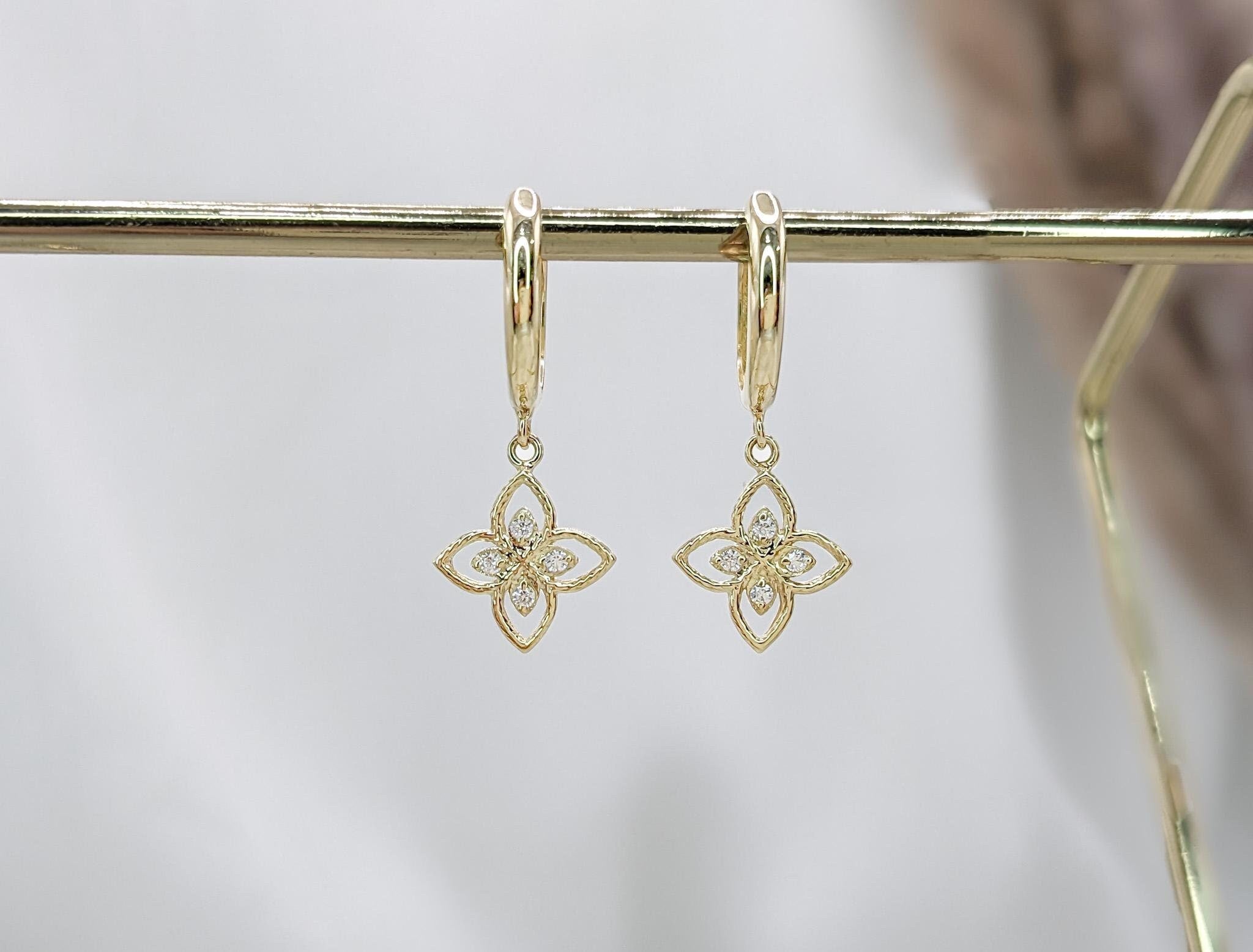 Vintage Petal Hoops