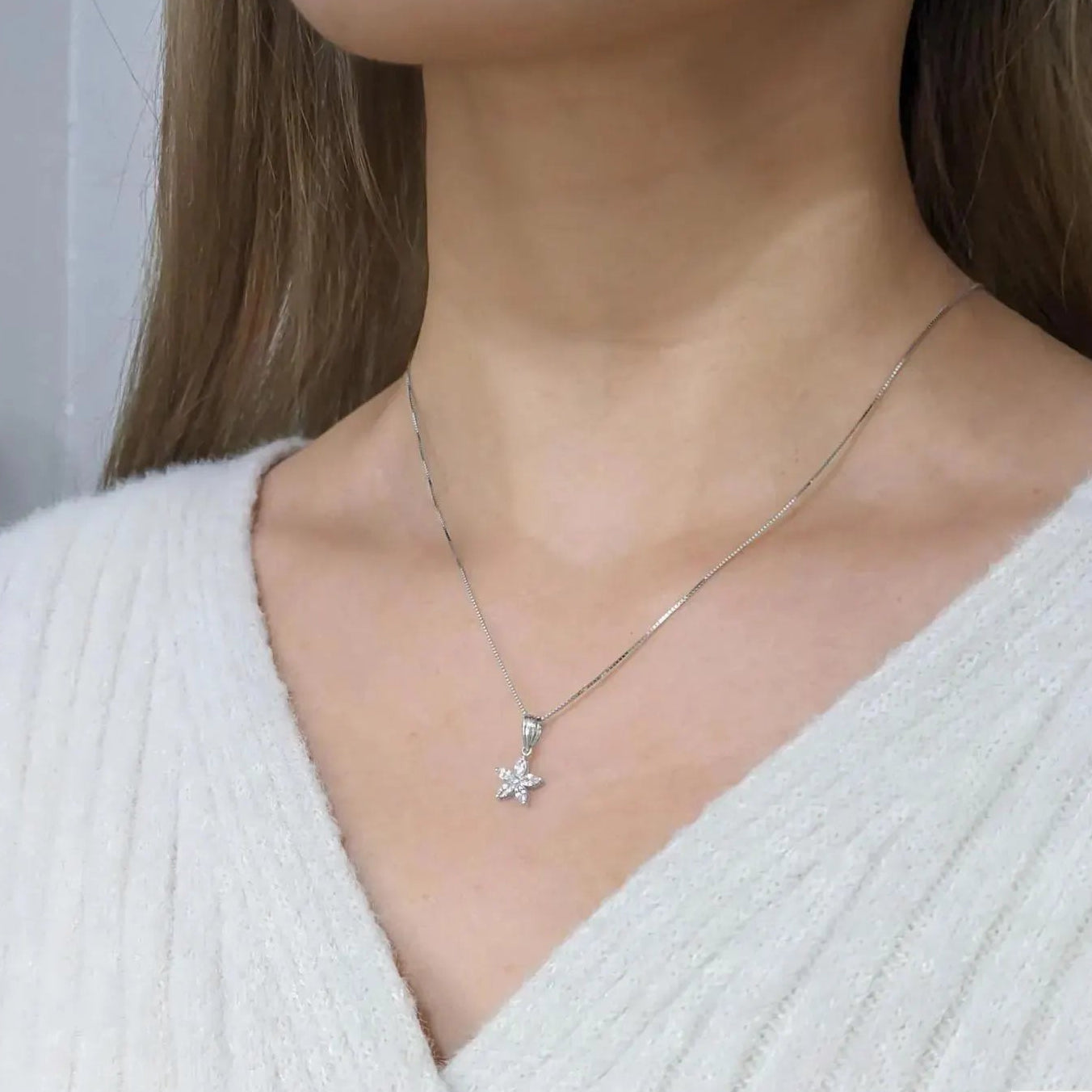 Lily Flower Pendant– .925 Sterling Silver