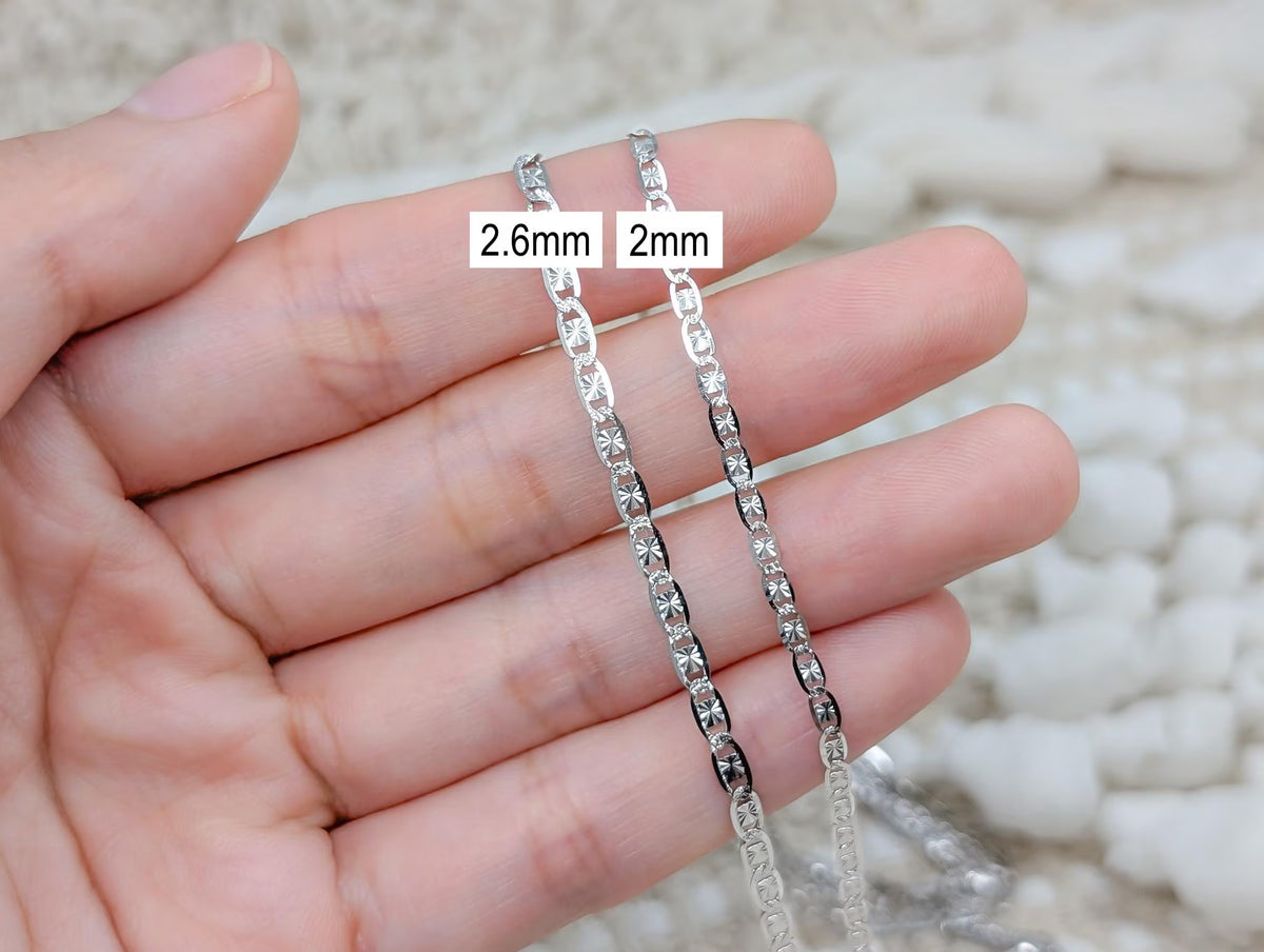 Diamond Cut Valentino Link Chain
