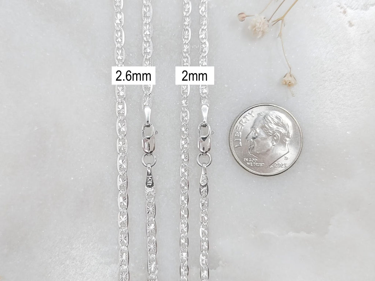 Diamond Cut Valentino Link Chain