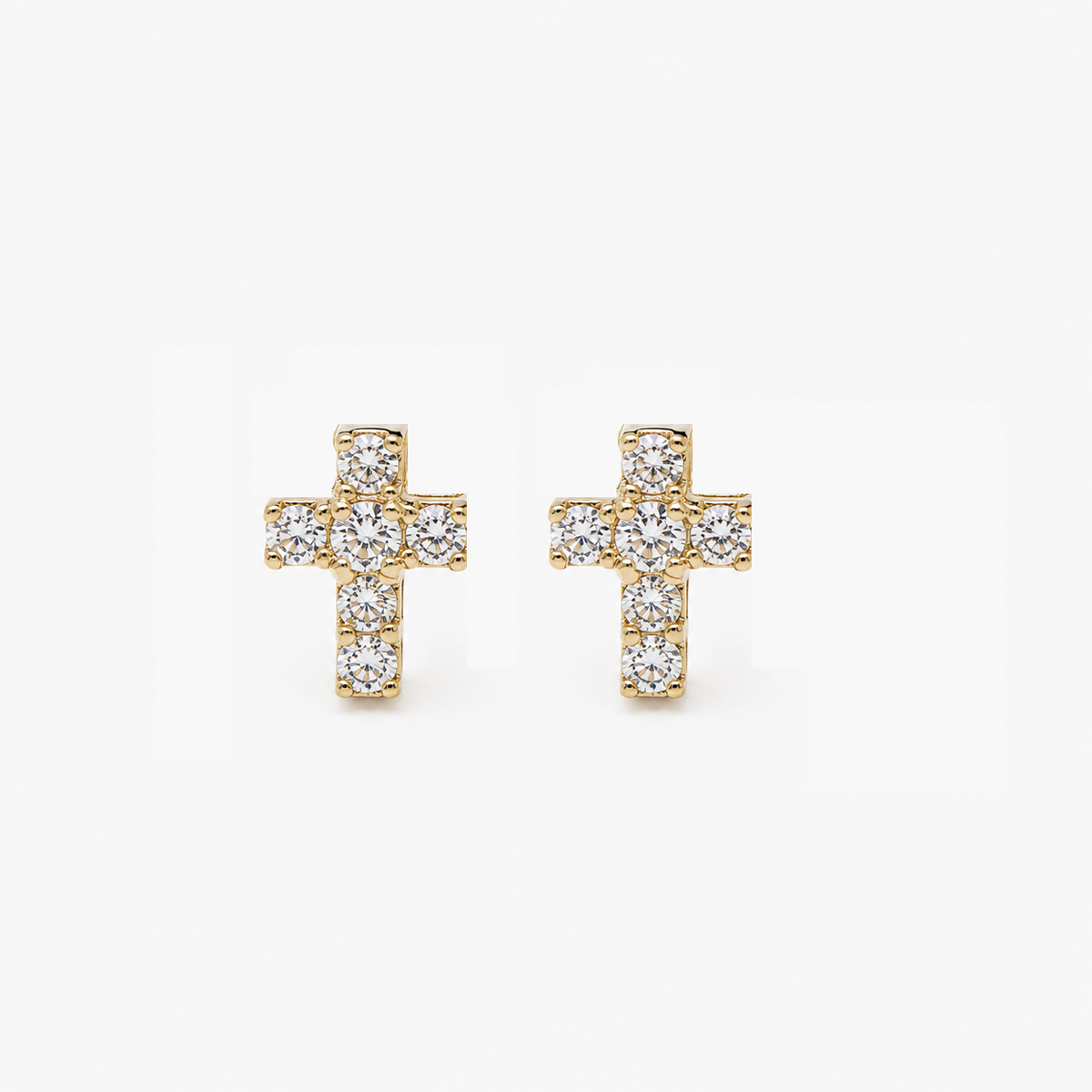 Mini Cross Earrings
