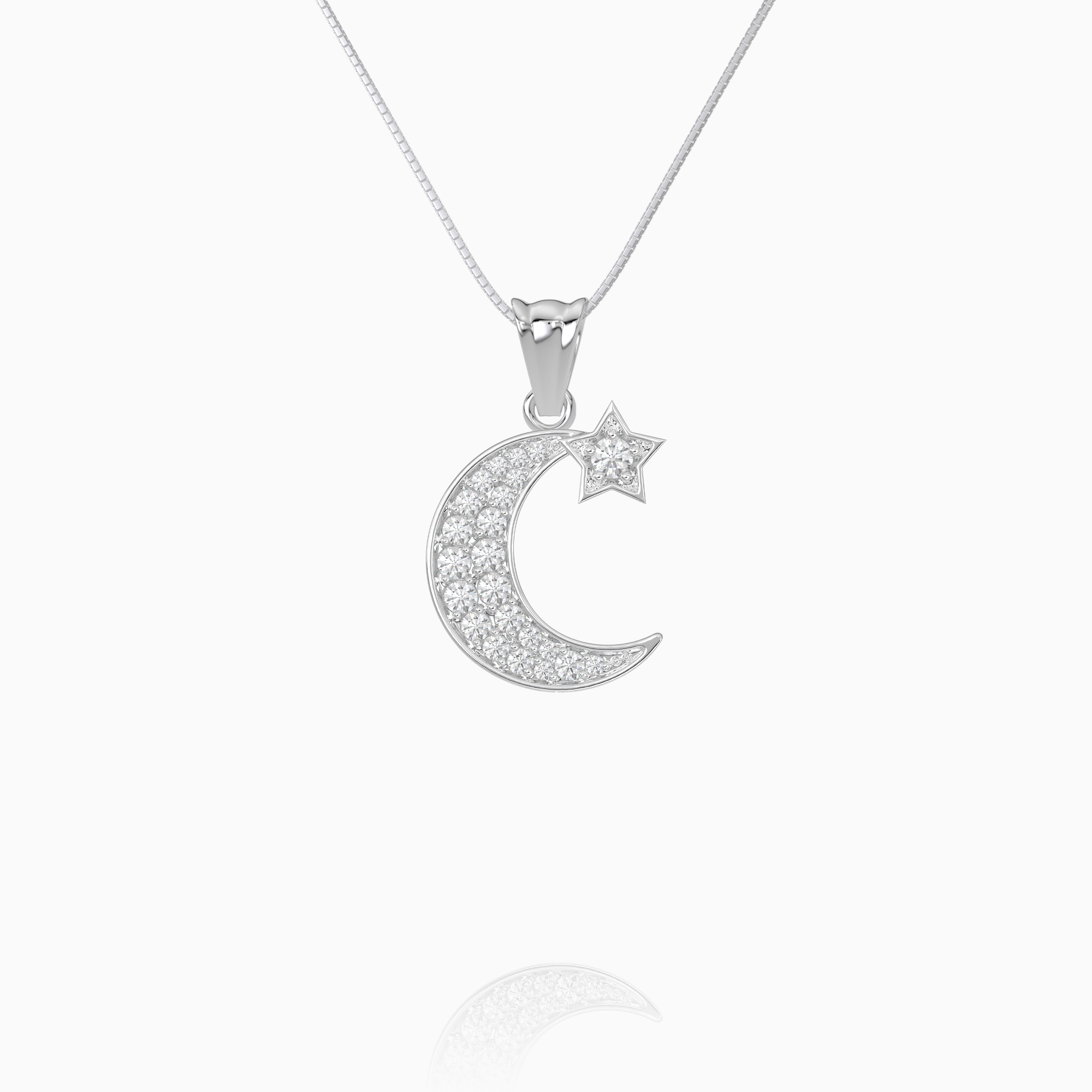 Moon and Star Pendant