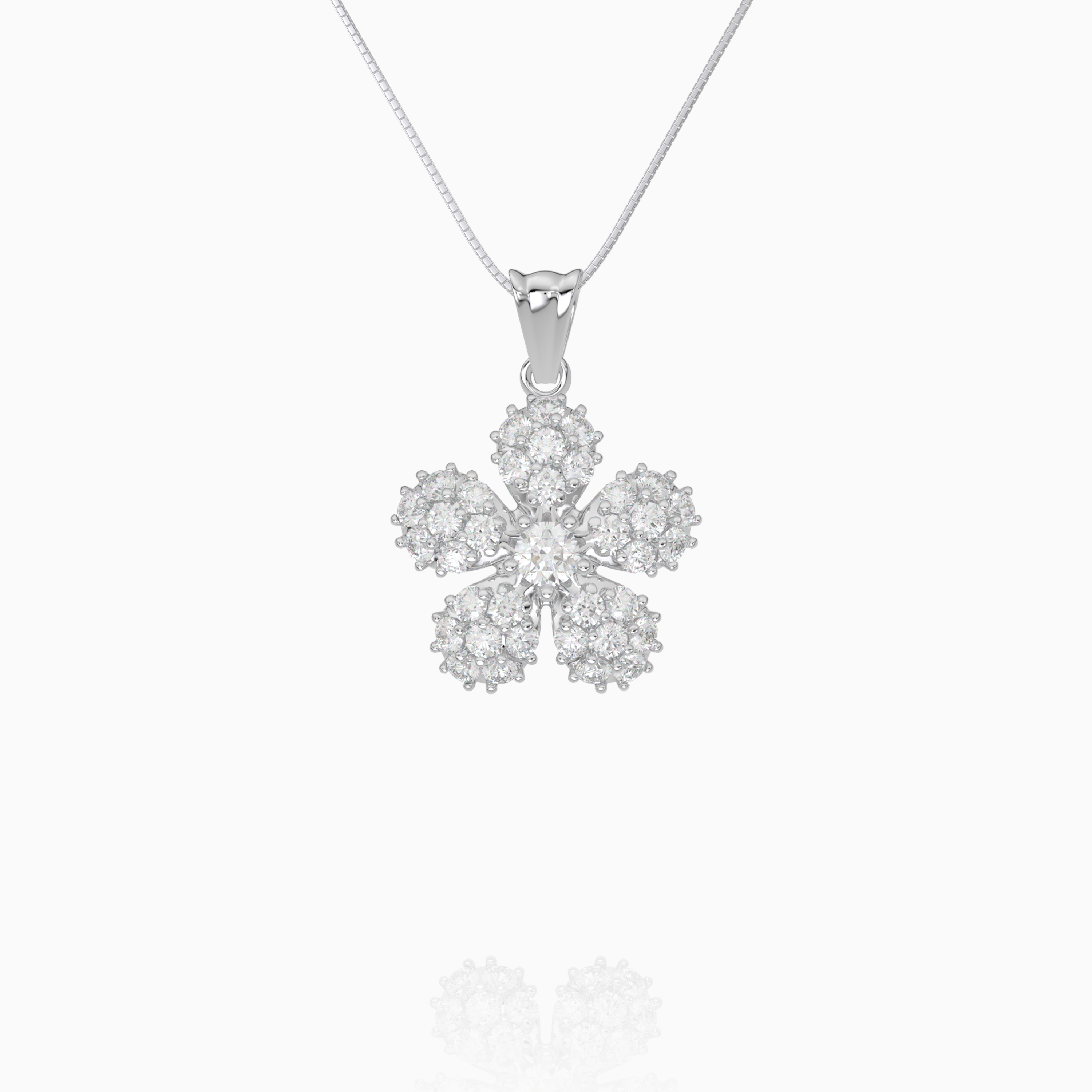 Pavé Flower Pendant