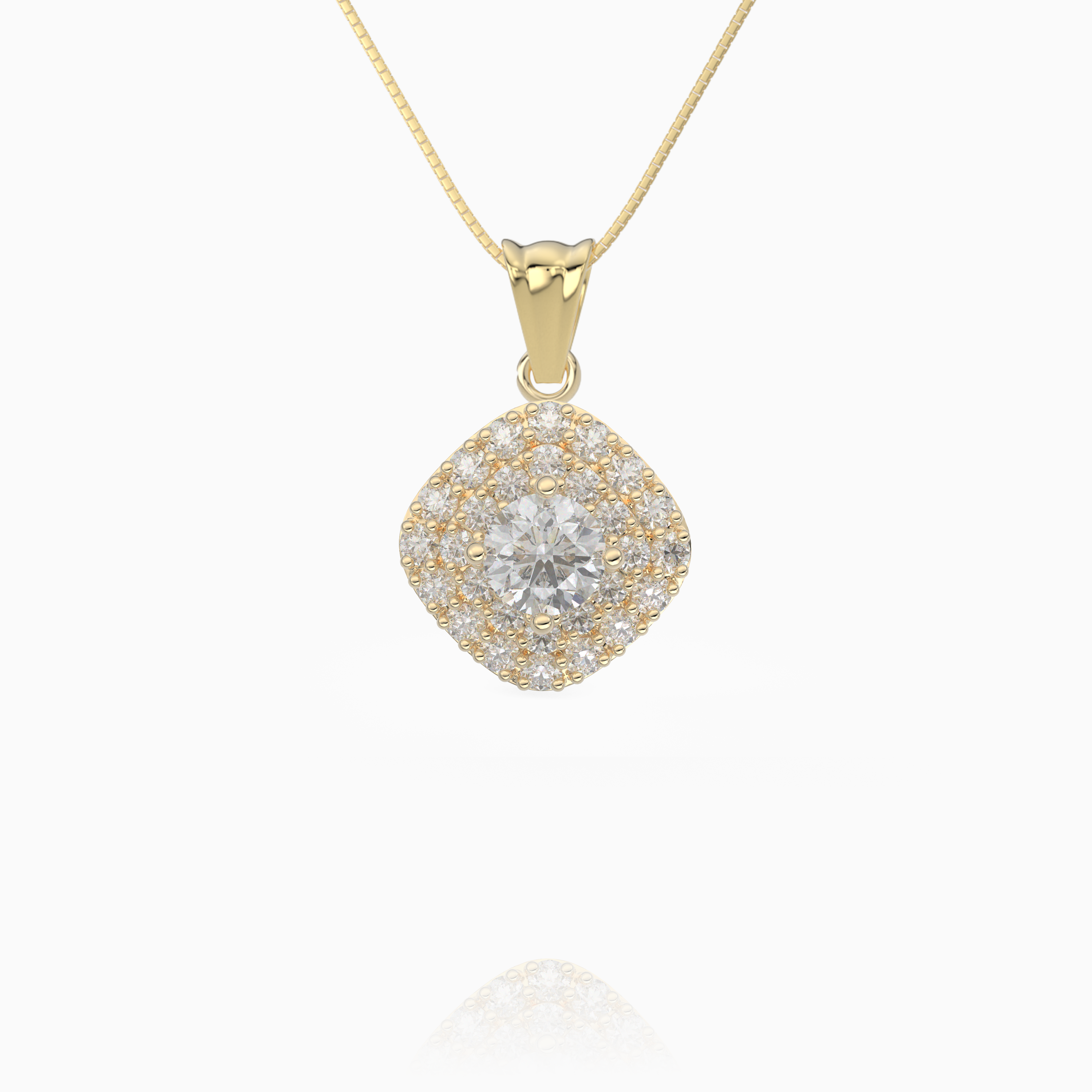 Square Cushion Pendant