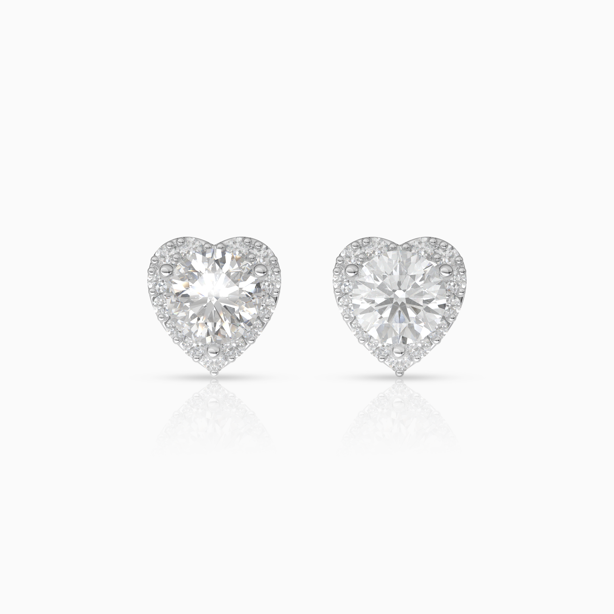 Halo Heart Earrings