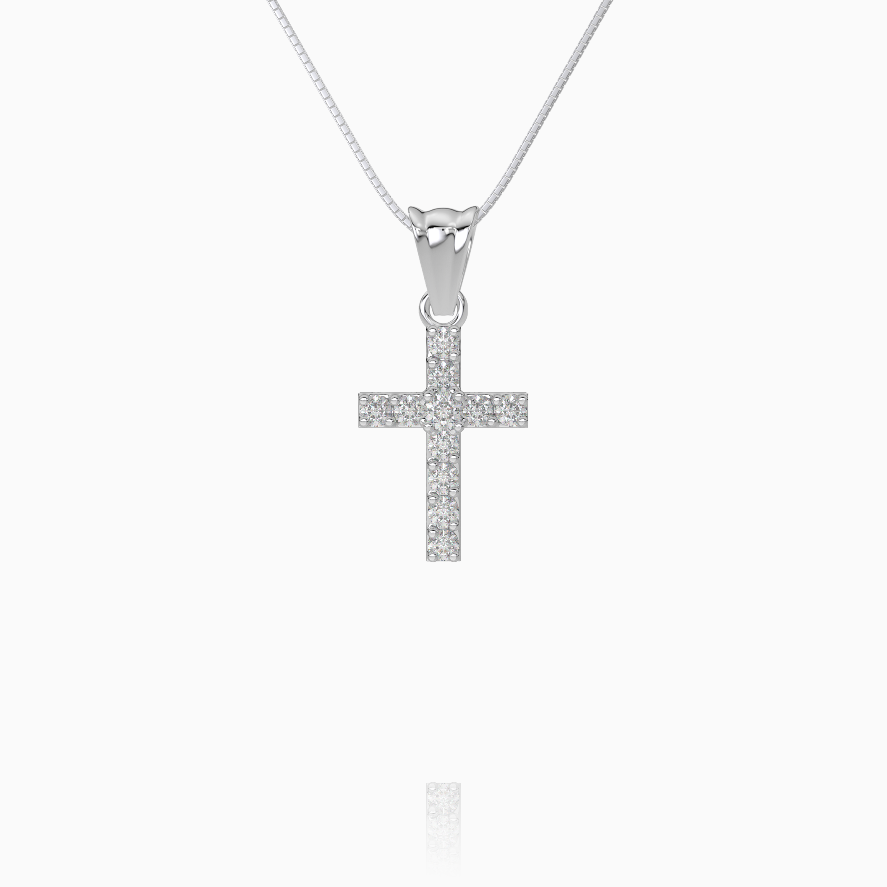 Mini Pavé Cross Pendant