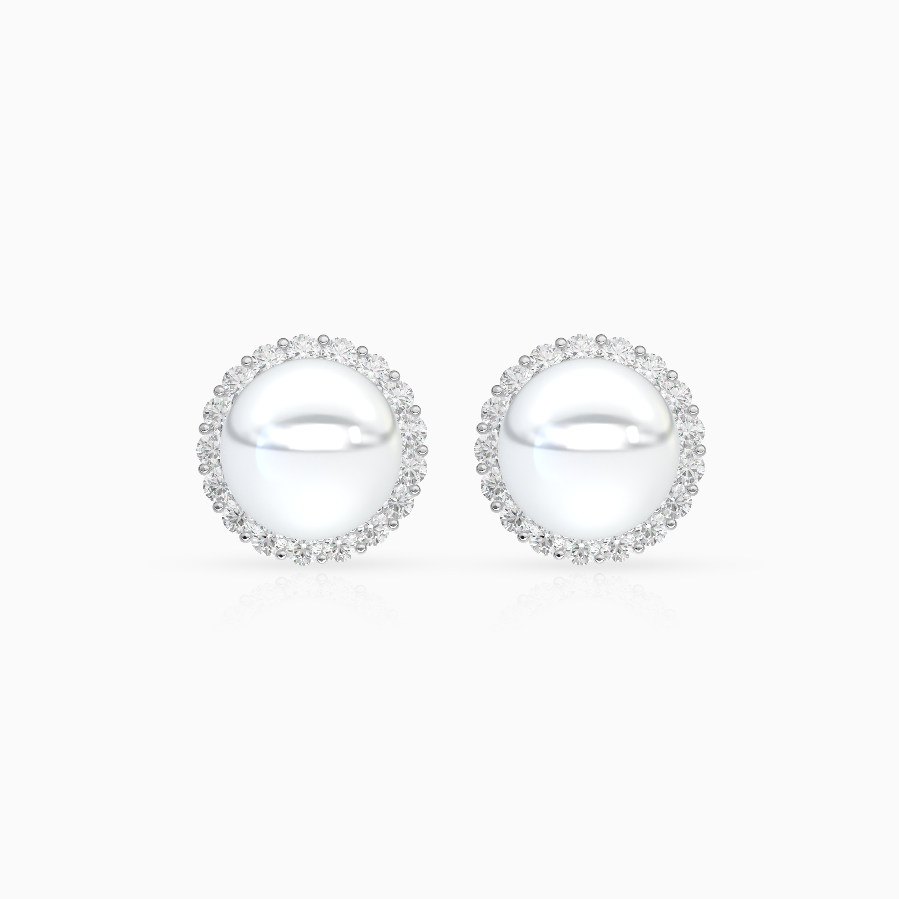 Pearl Halo Earrings