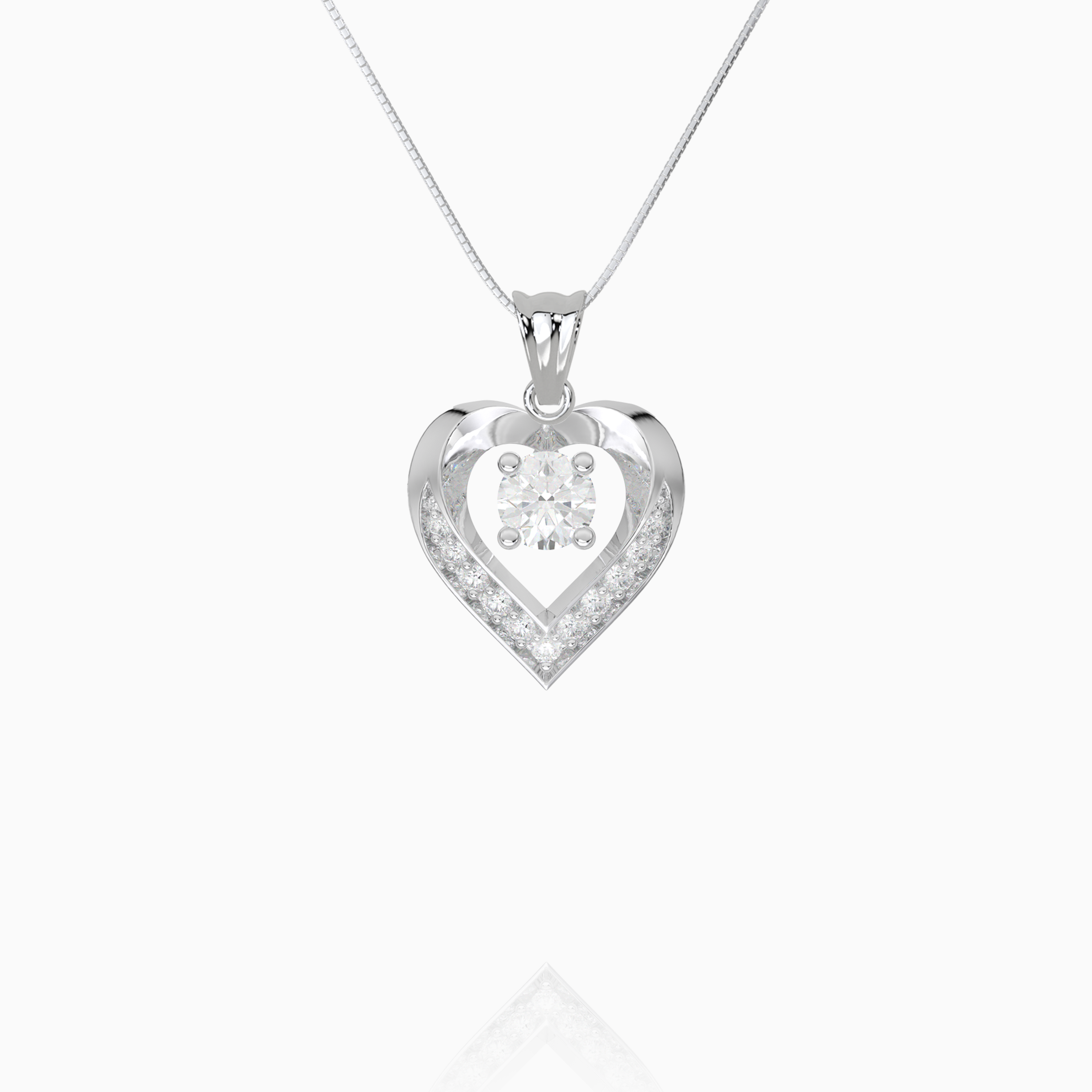 Pavé Heart Pendant