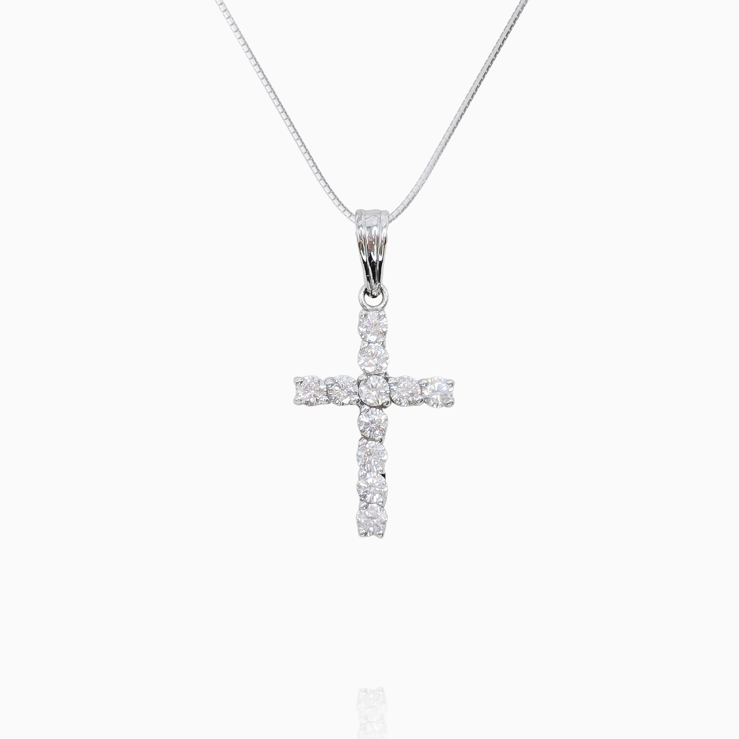 Small Pavé Cross Pendant