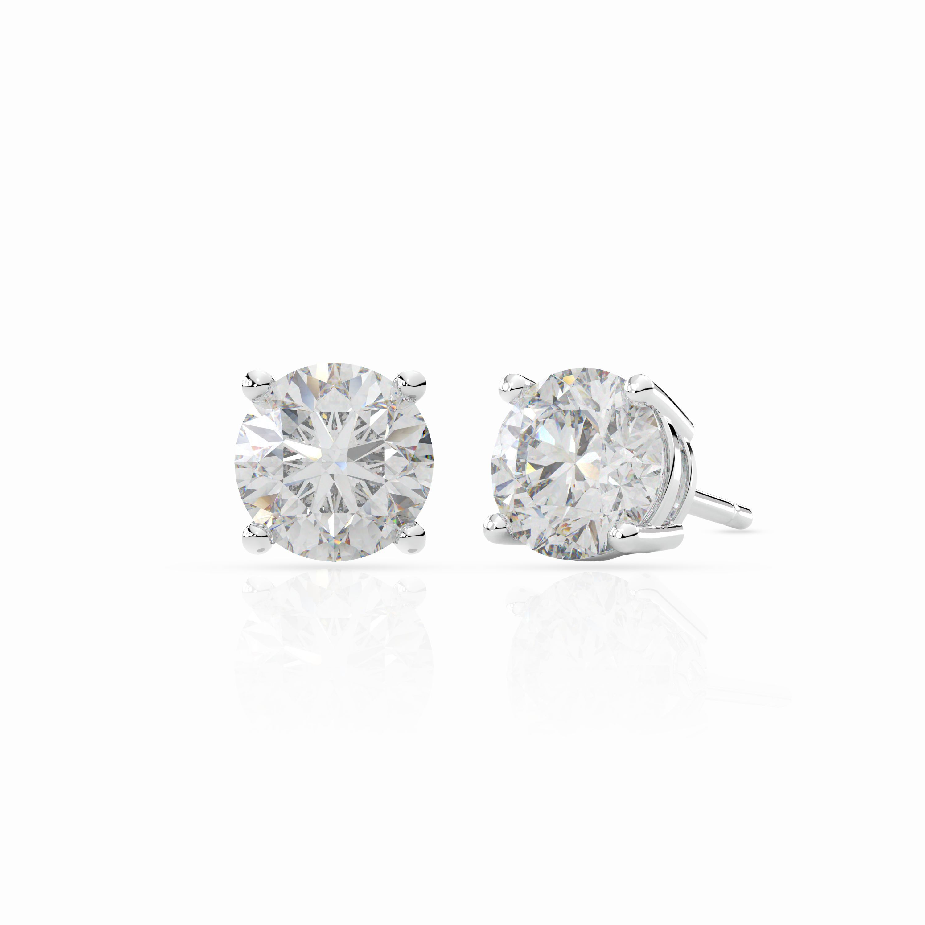 Classic Solitaire Earrings