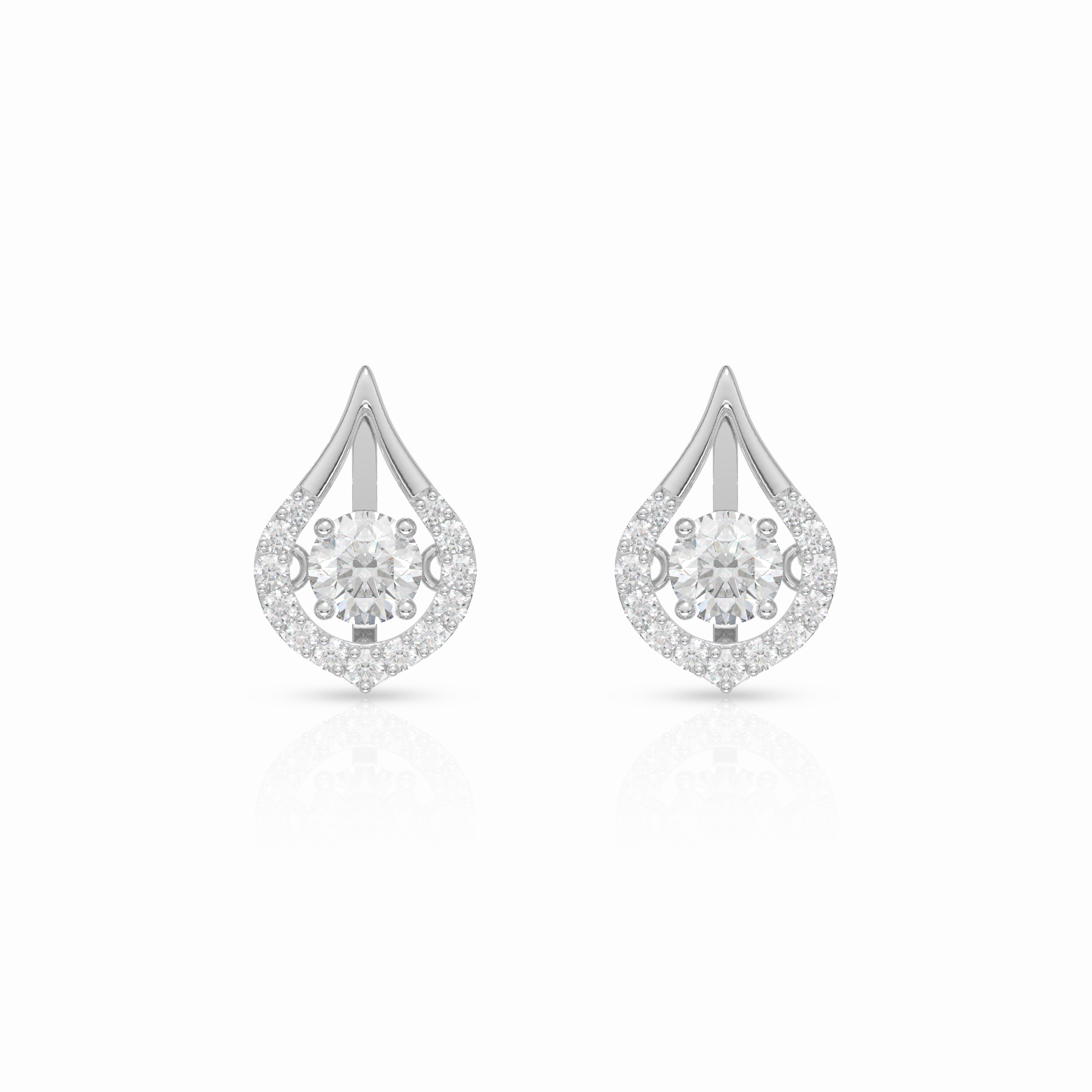 Pear Drop Dancing Stones Earrings
