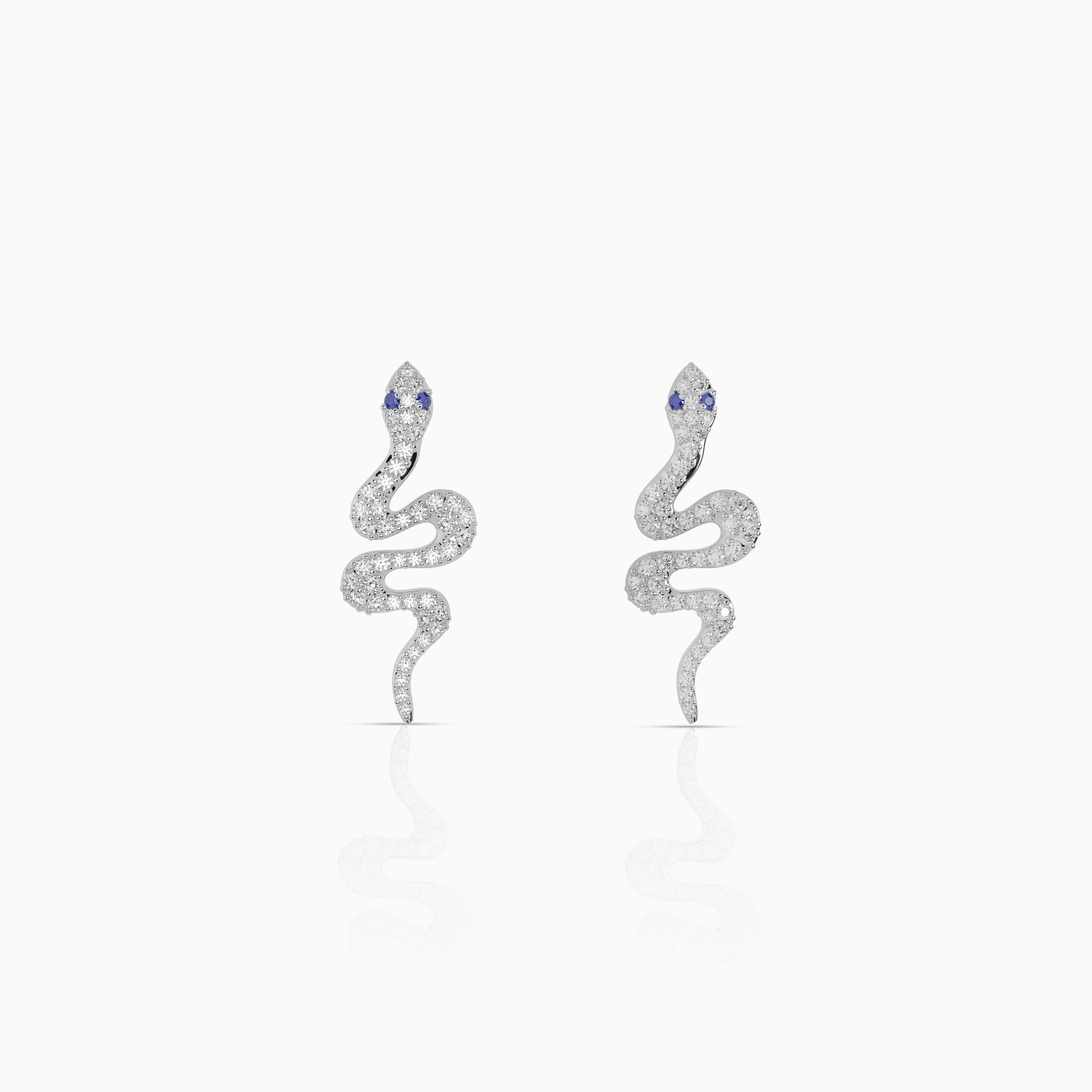 Pavé Snake Earrings