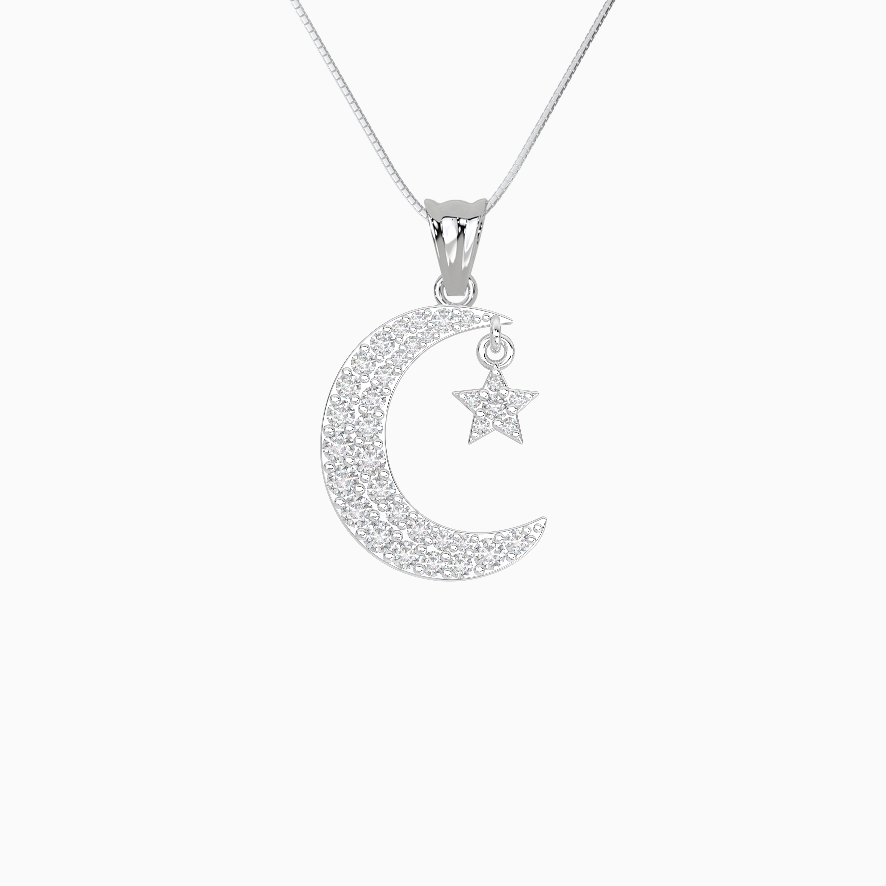 Stars and Moon Pendant