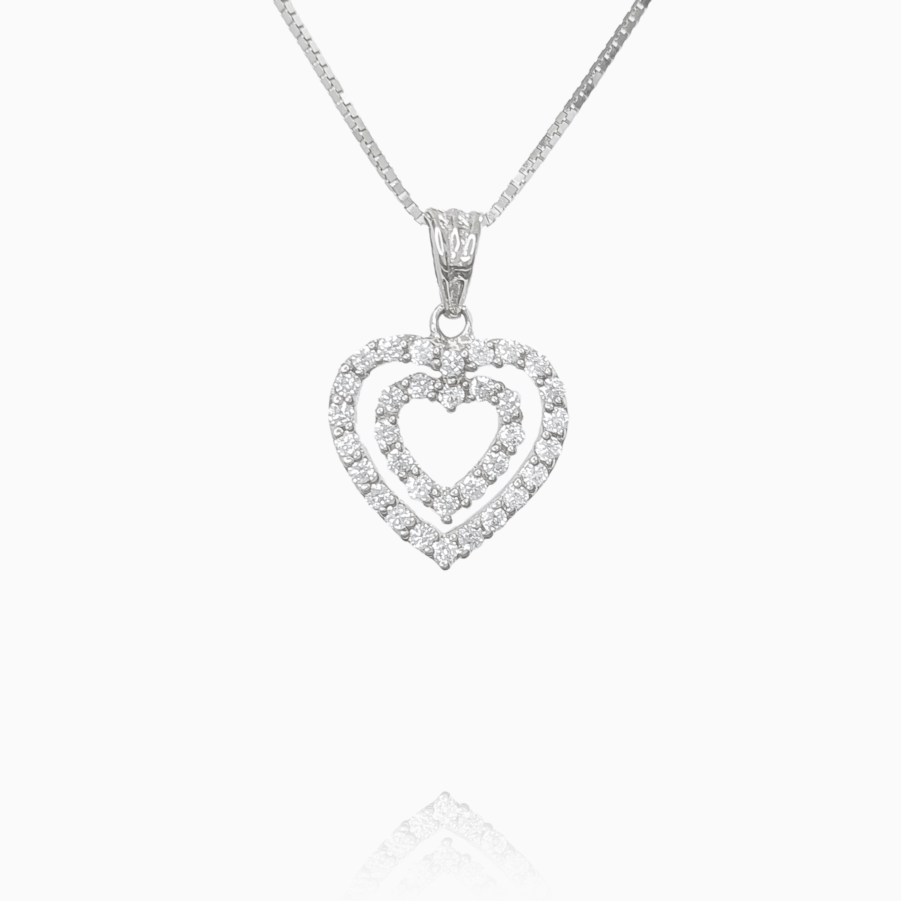Mini Double Heart Pendant
