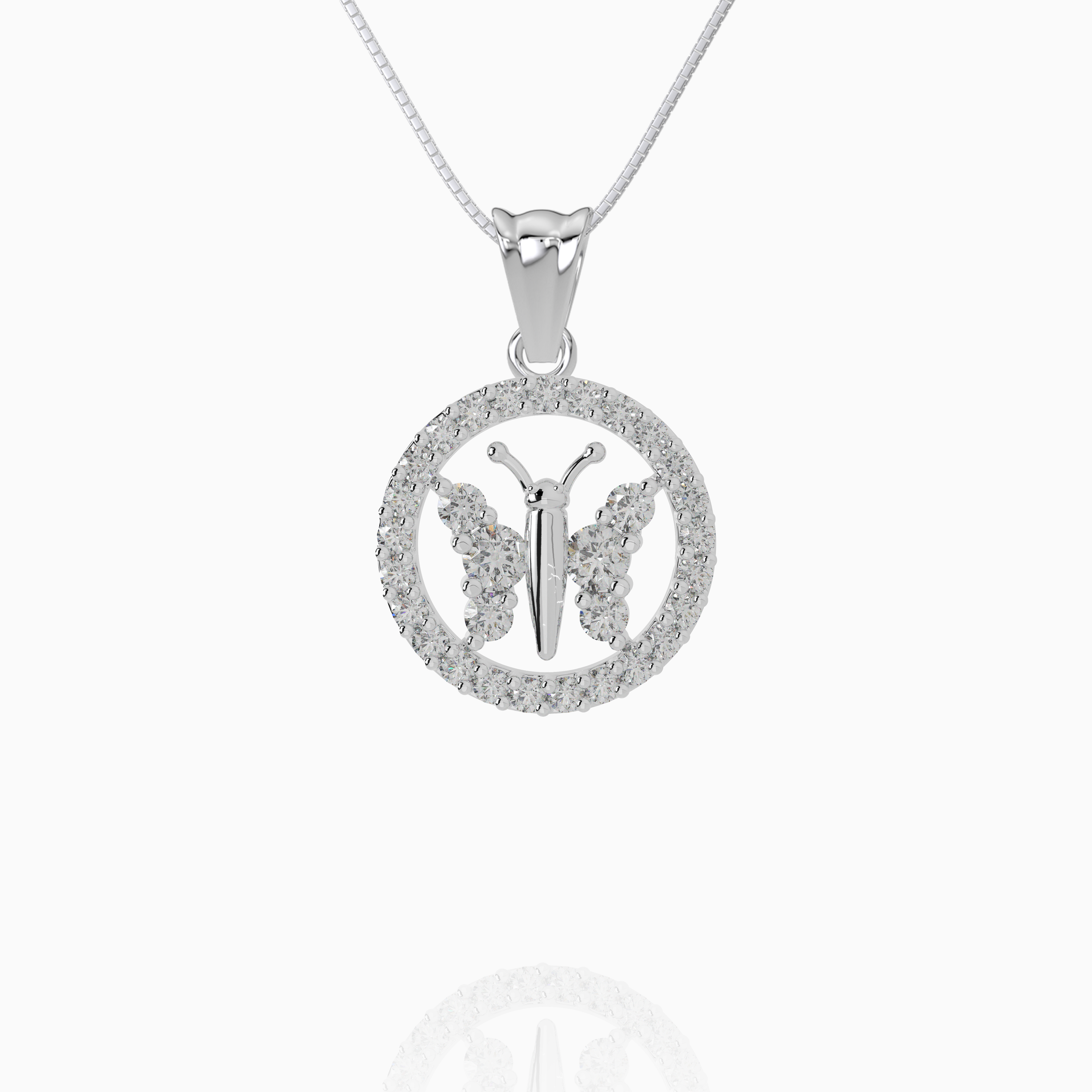Butterfly Halo Pendant