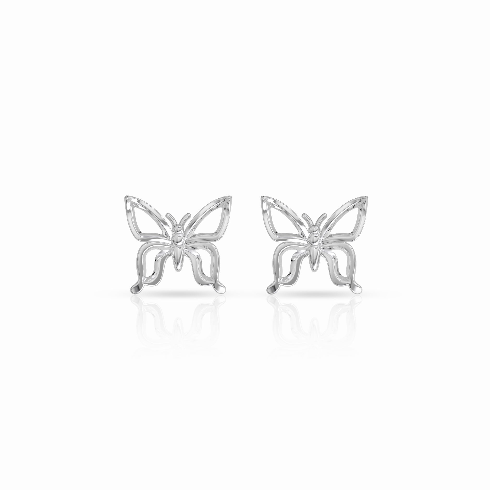 Gold Butterfly Earrings