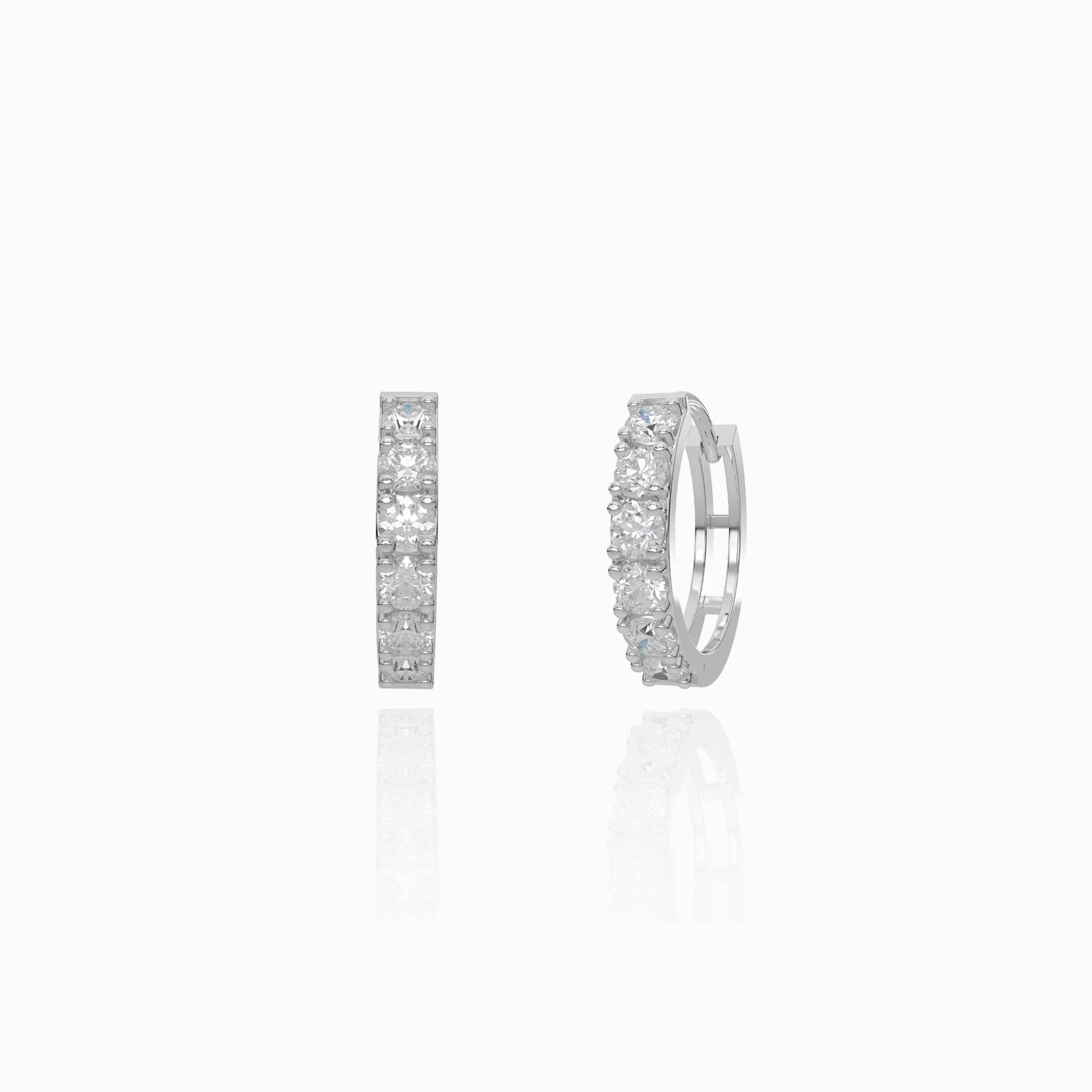 Pavé Hoop Earrings