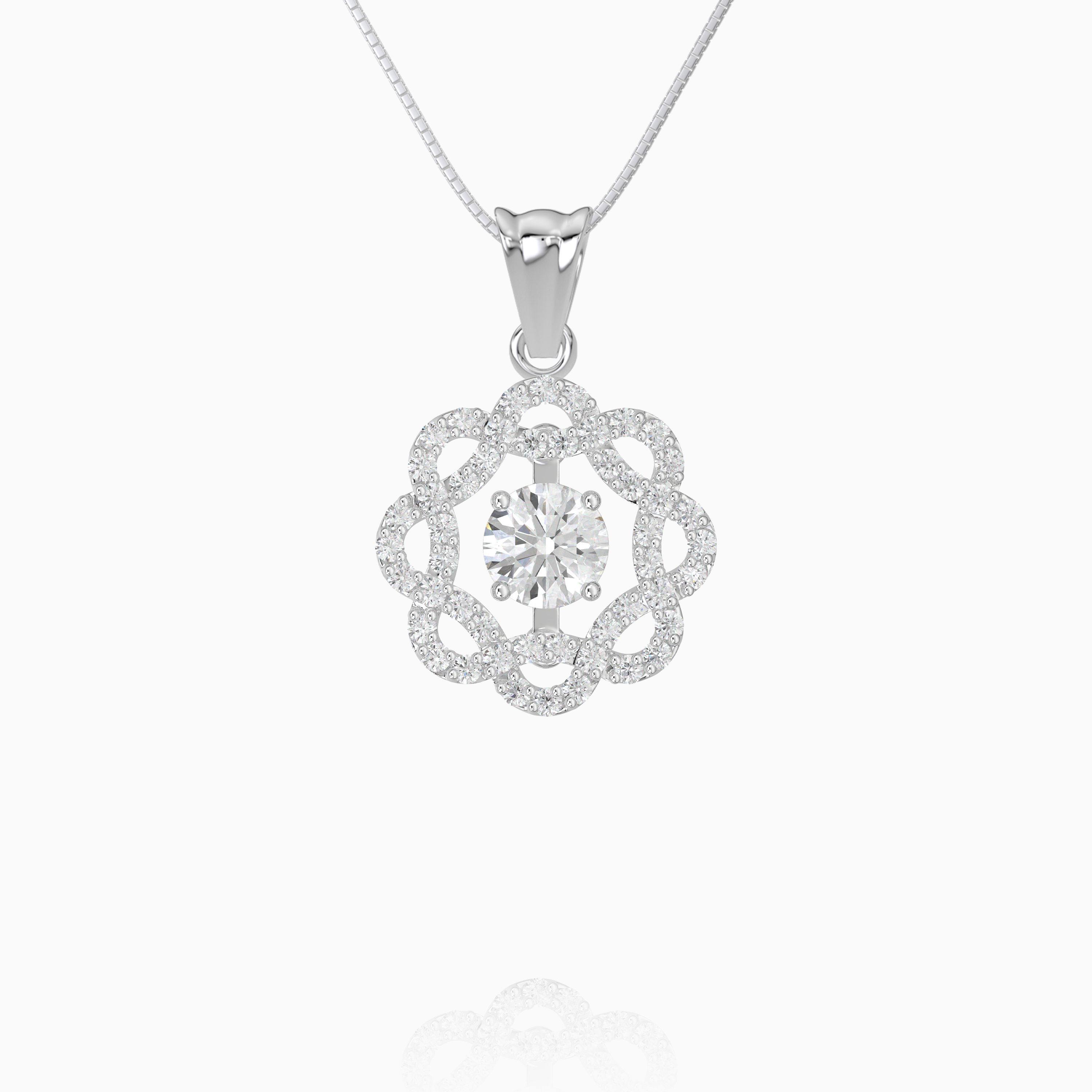Flower Dancing Stone Pendant