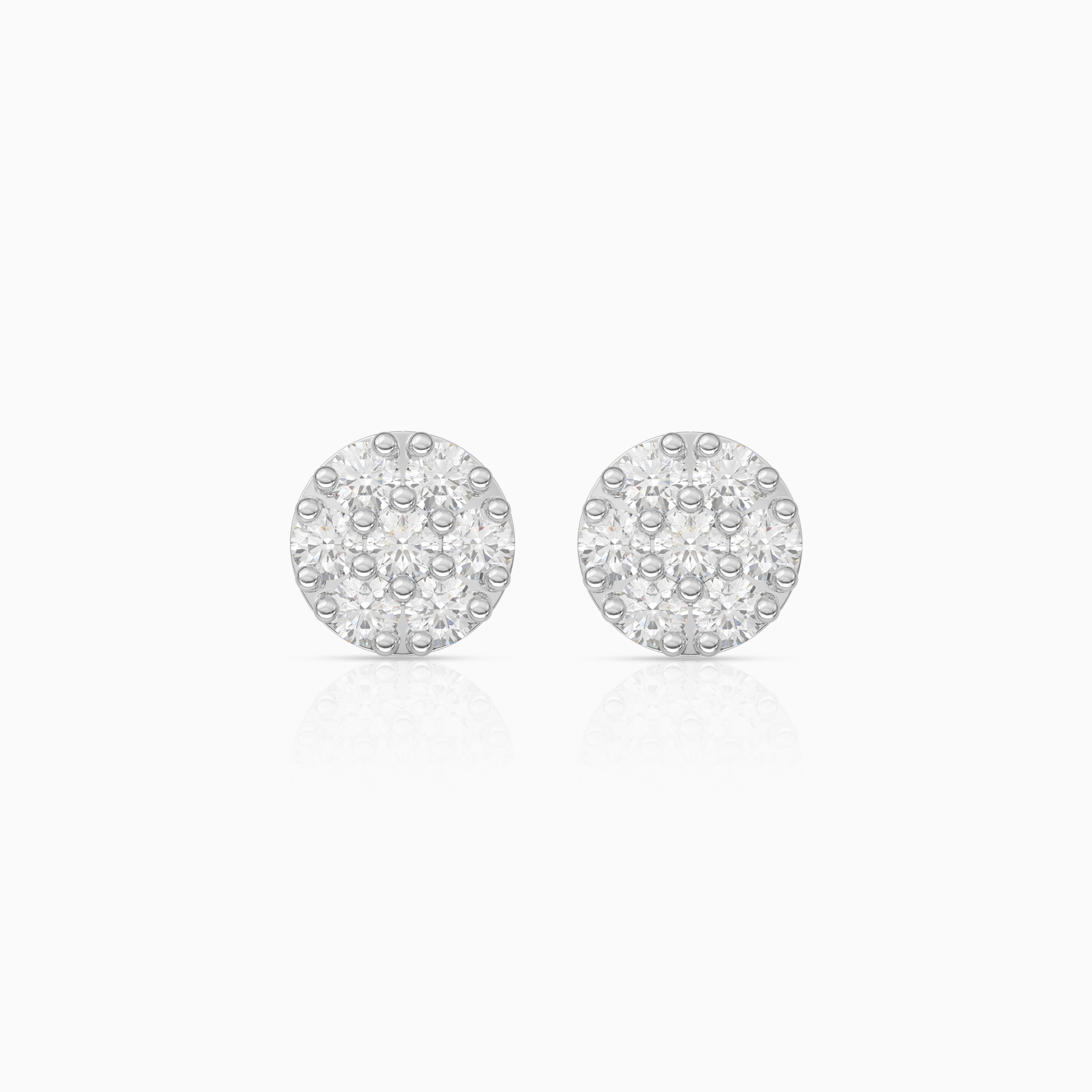 Cluster Circle Earrings