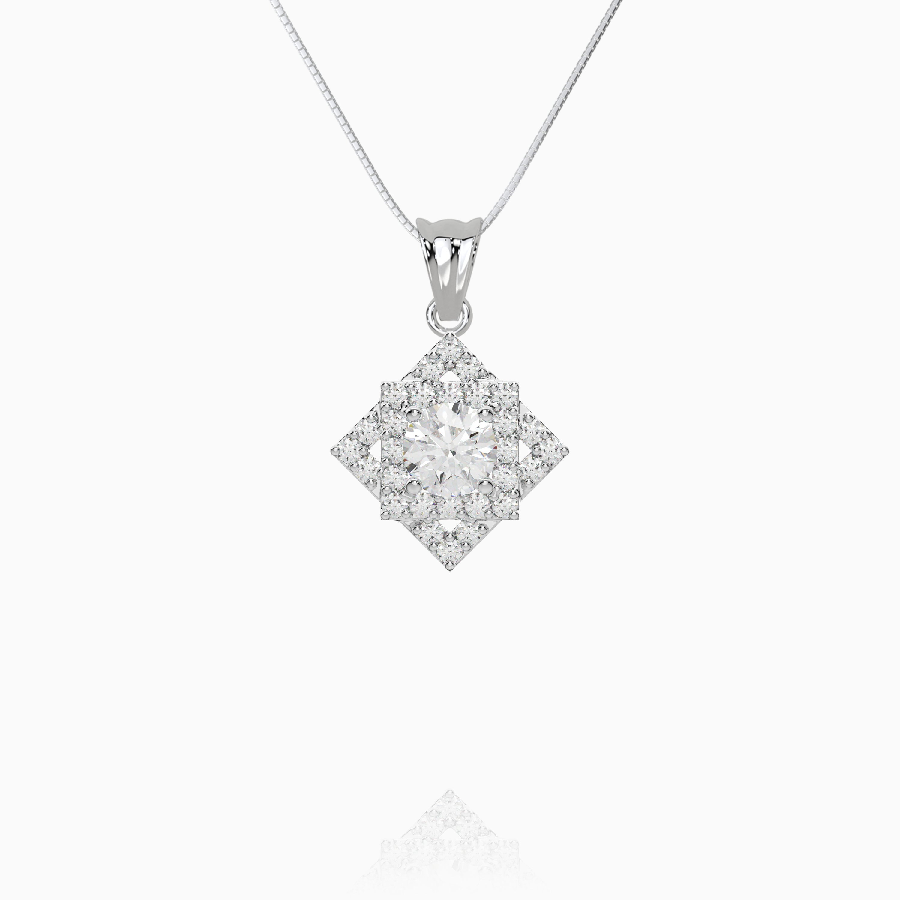 Infinity Square Pendant