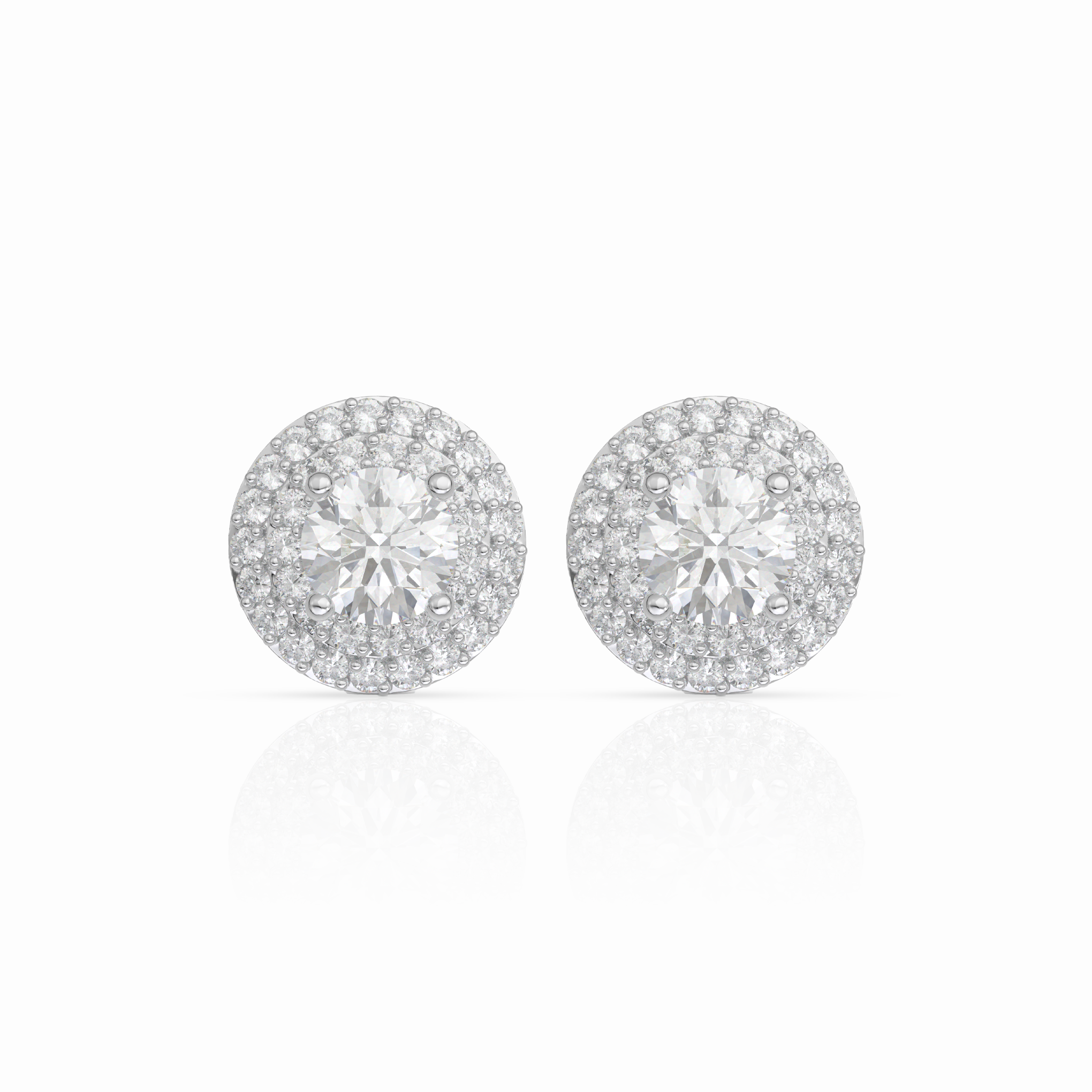 Double Halo Earrings