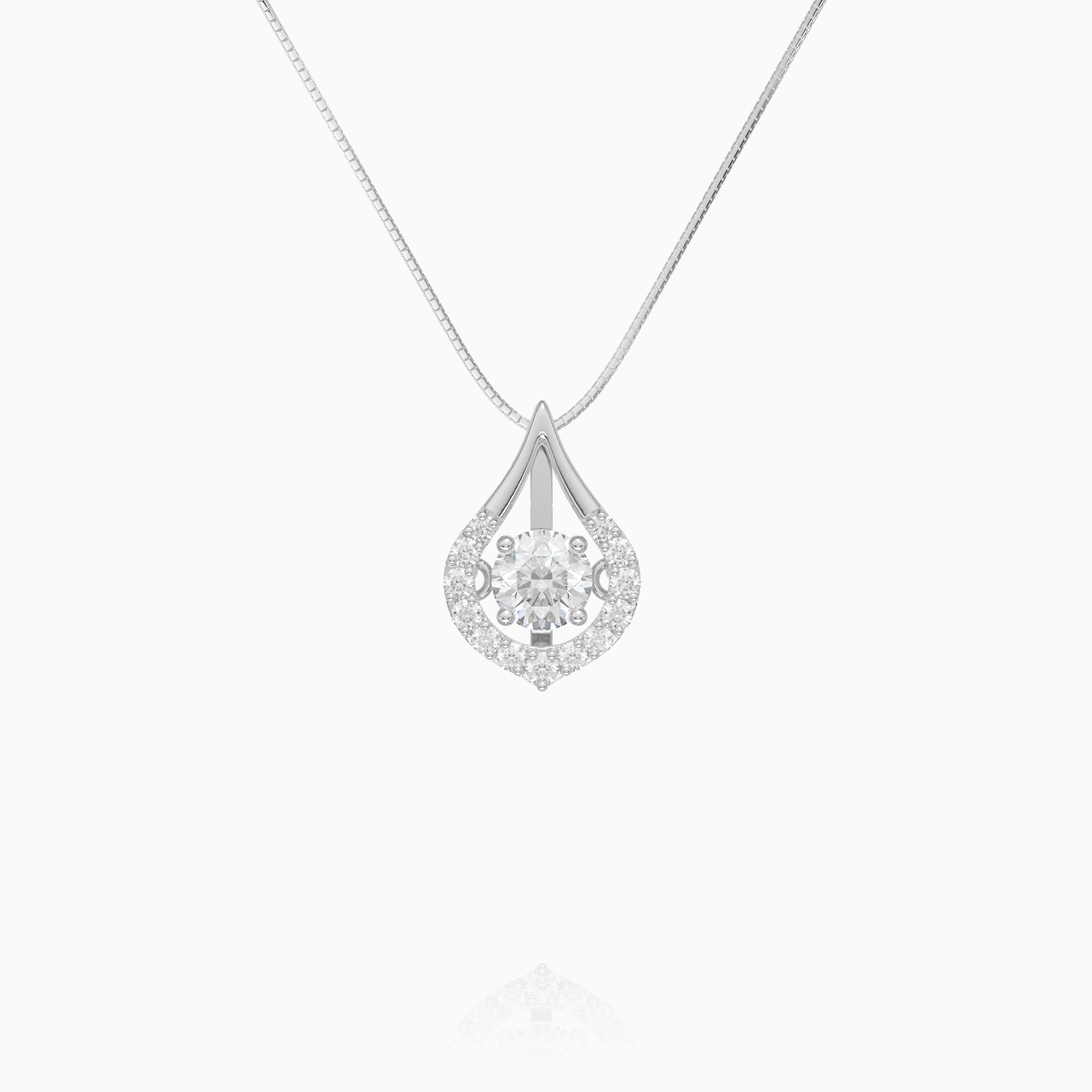Pear Drop Dancing Stone Pendant