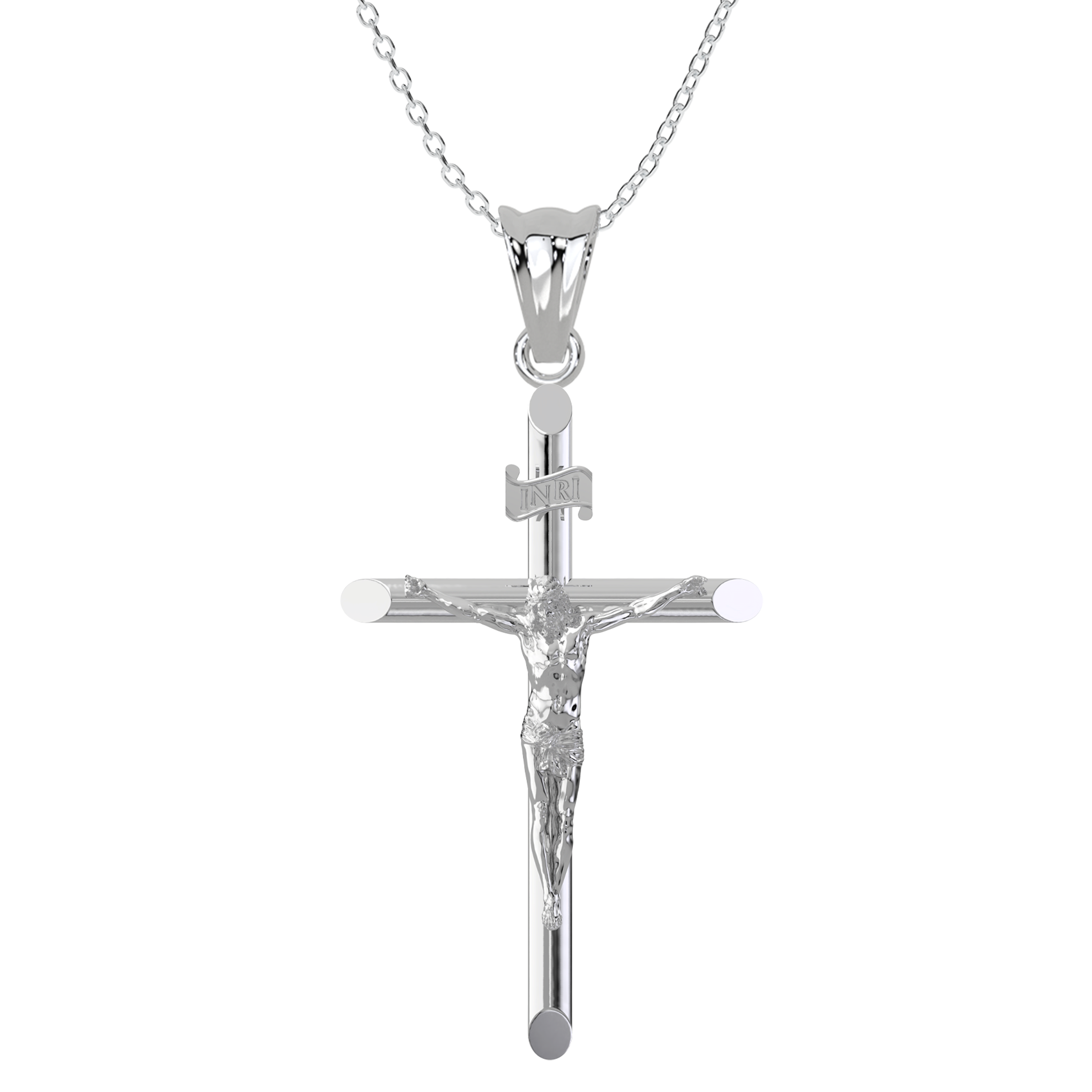 Crucifix Cross Pendant – .925 Sterling Silver