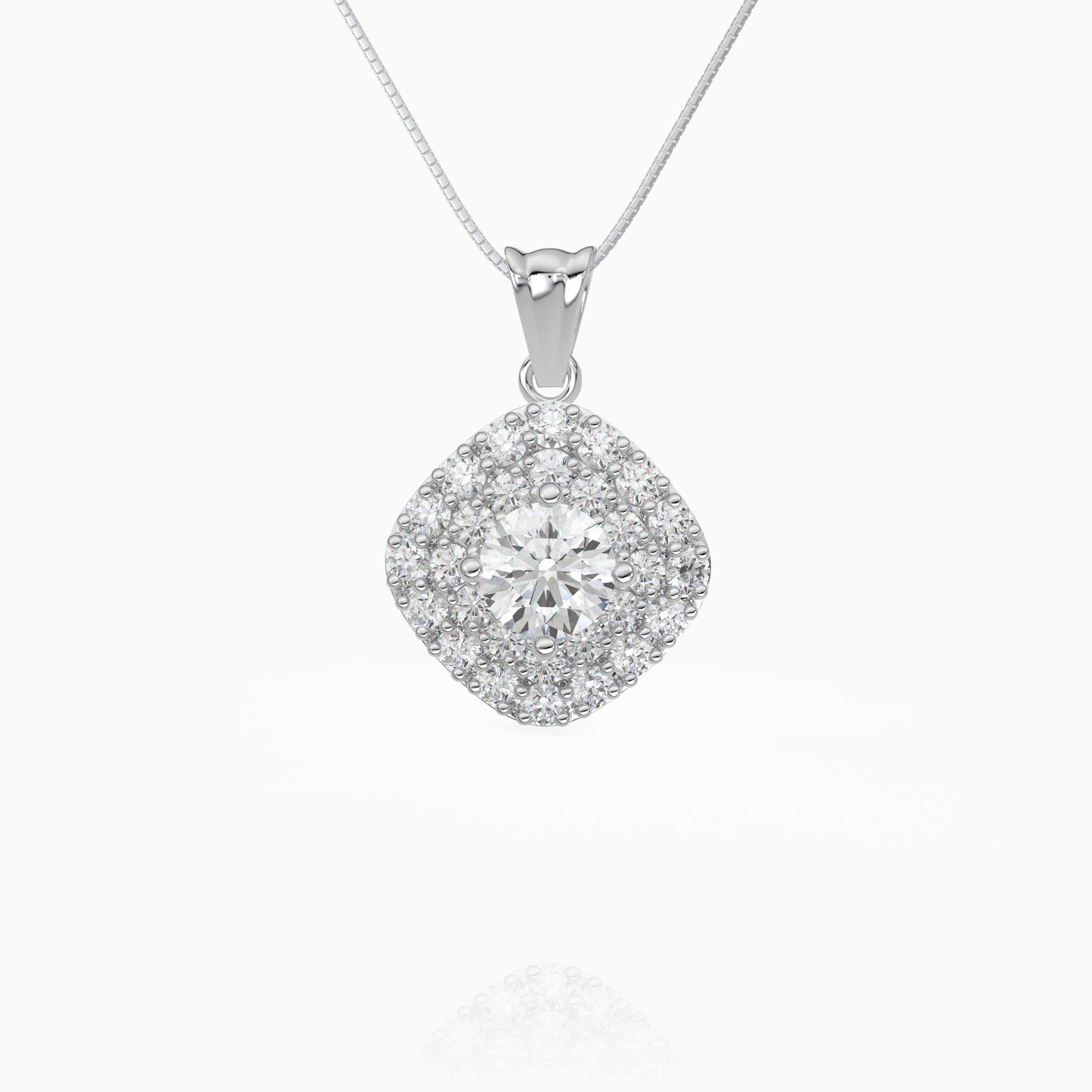 Square Cushion Pendant