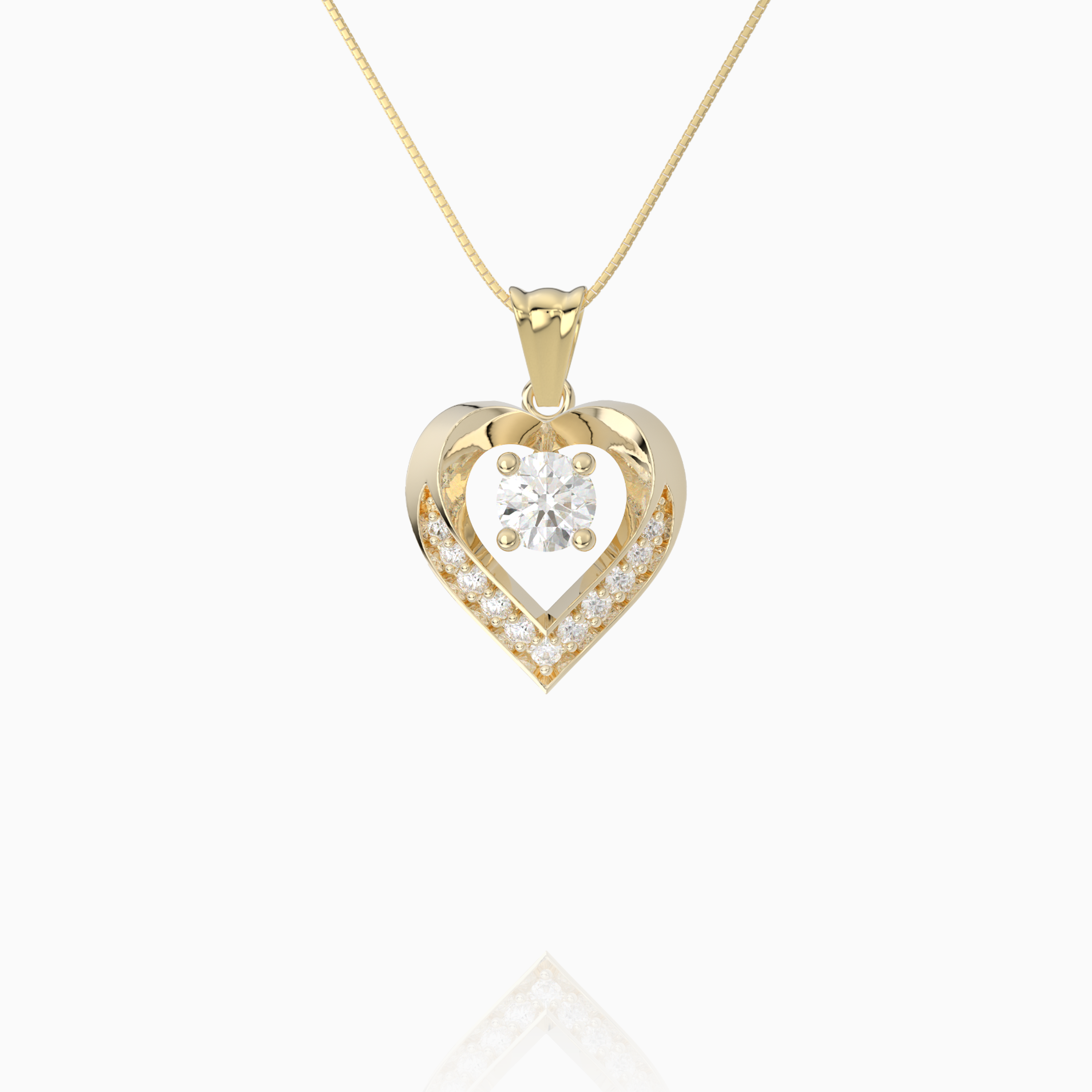 Pavé Heart Pendant